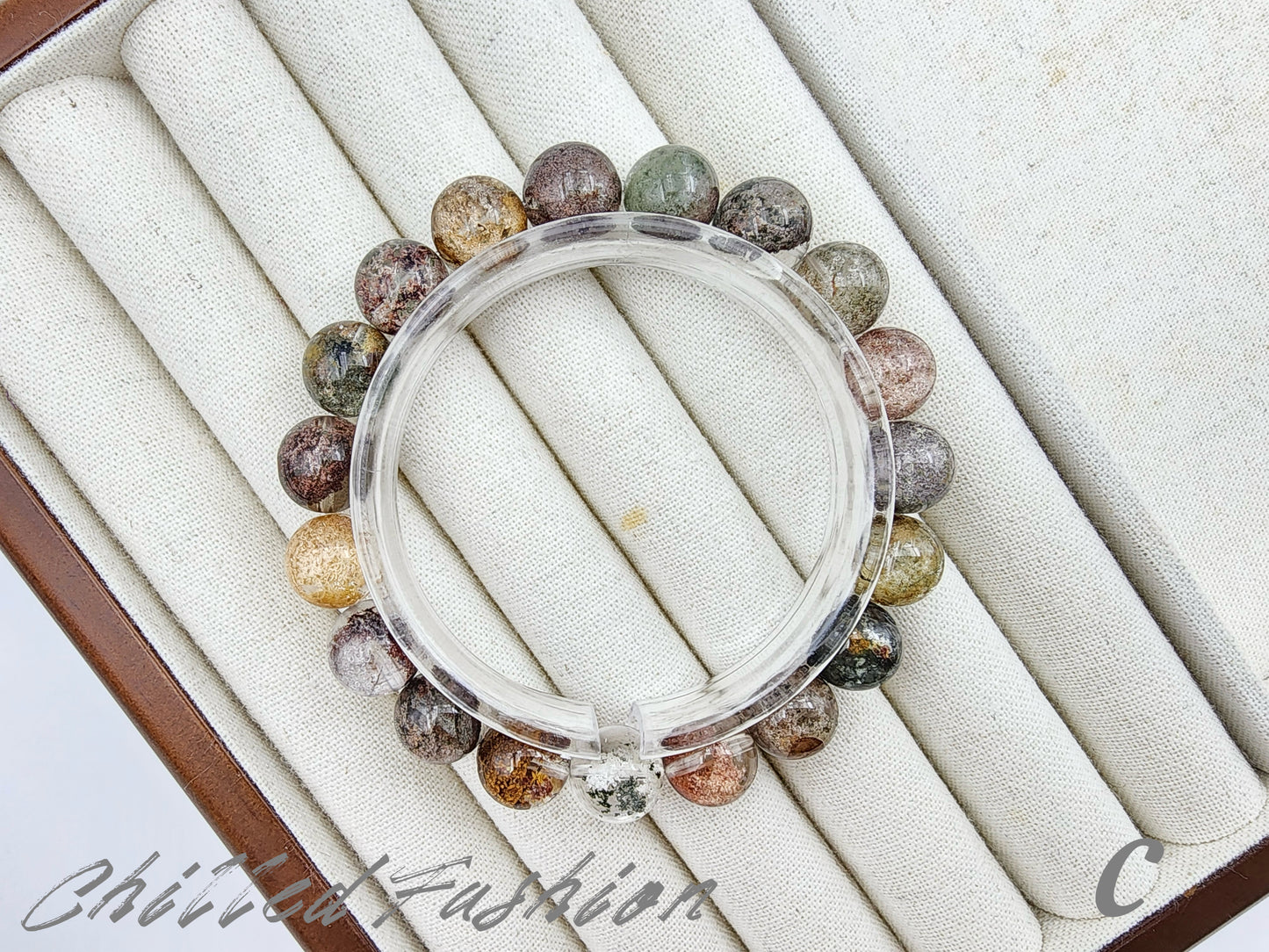 [Bracelet] 11mm Colorful Garden Phantom Quartz Bracelet
