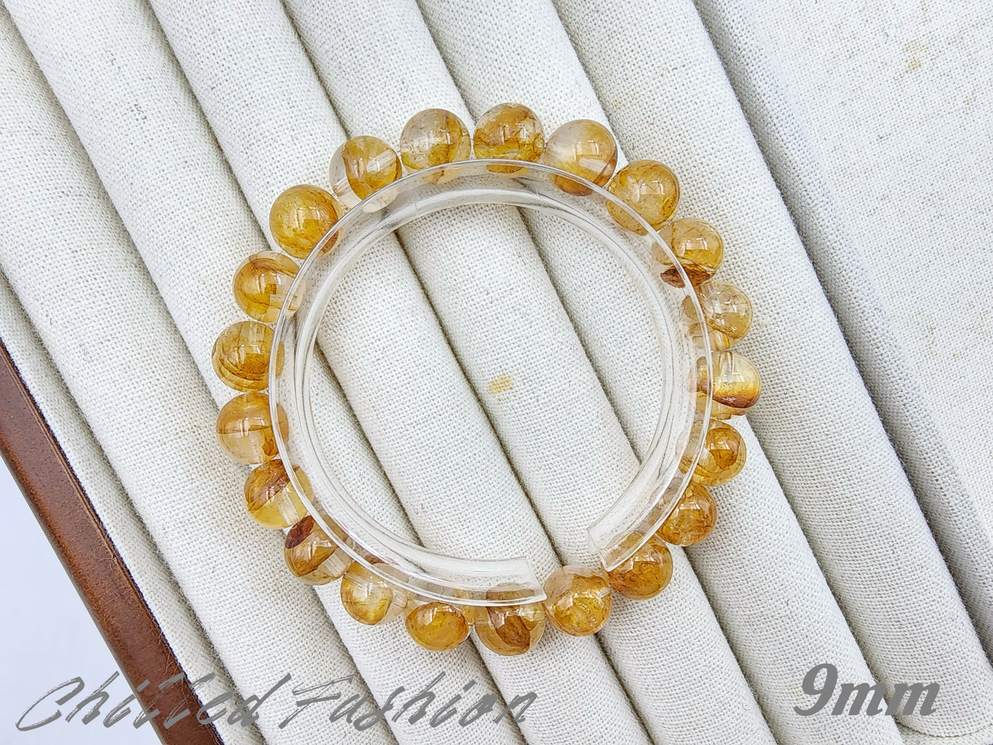 [Bracelet] Golden Healer Hematoid Quartz 蜜蜡胶花 Bracelet