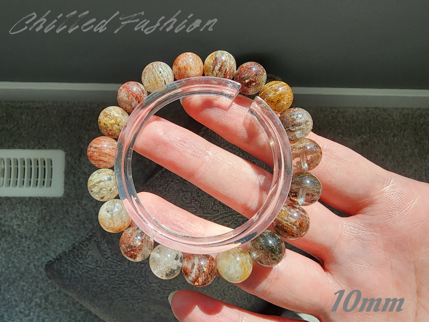 [Bracelet] Multi-Color Layered Phantom Quartz Bracelet