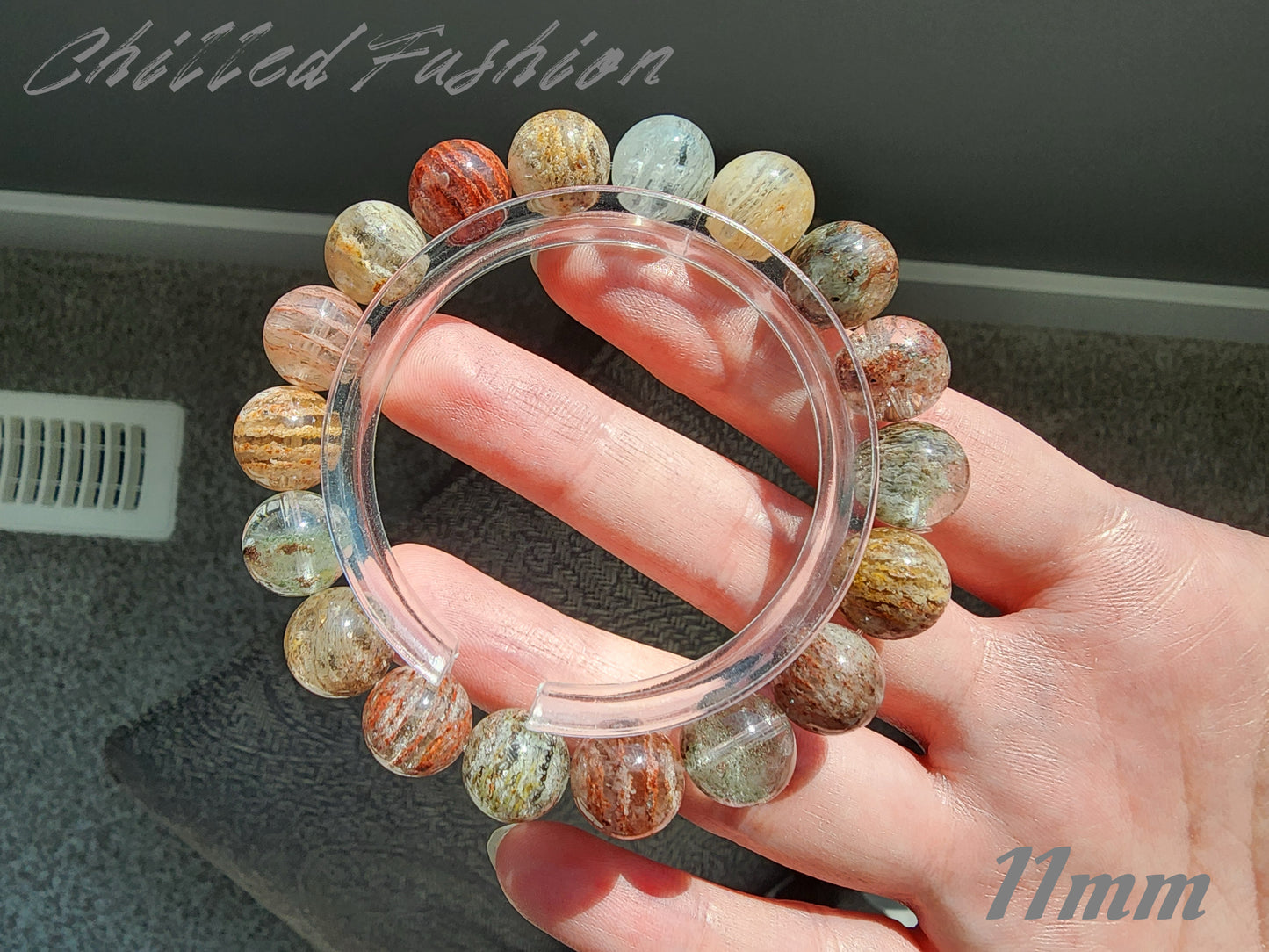 [Bracelet] Multi-Color Layered Phantom Quartz Bracelet