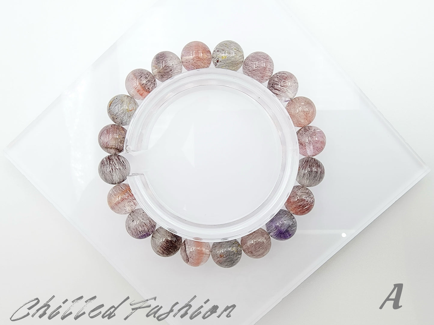 [Bracelet] 9mm Sacred Seven Vibes: Healing Crystal Bracelet with Super Seven 超七 Stones
