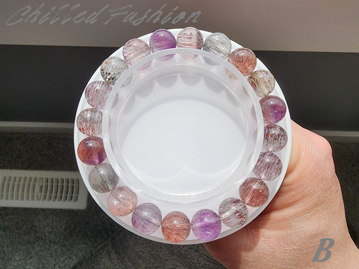 [Bracelet] 9mm Sacred Seven Vibes: Healing Crystal Bracelet with Super Seven 超七 Stones
