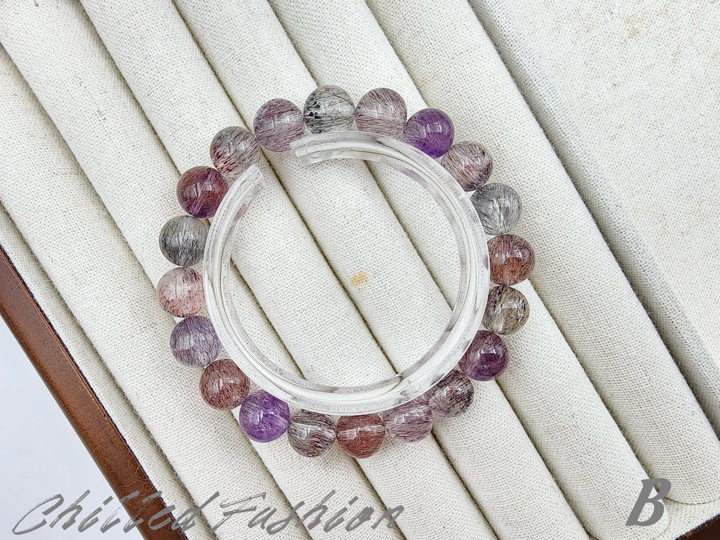 [Bracelet] 9mm Sacred Seven Vibes: Healing Crystal Bracelet with Super Seven 超七 Stones