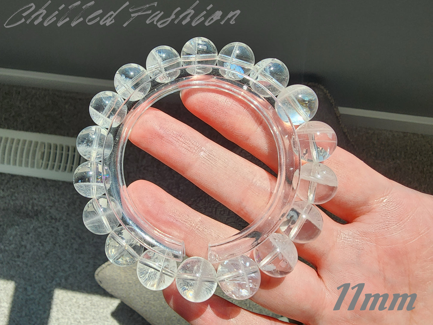 [Bracelet] Natural White Phantom Quartz Bracelet