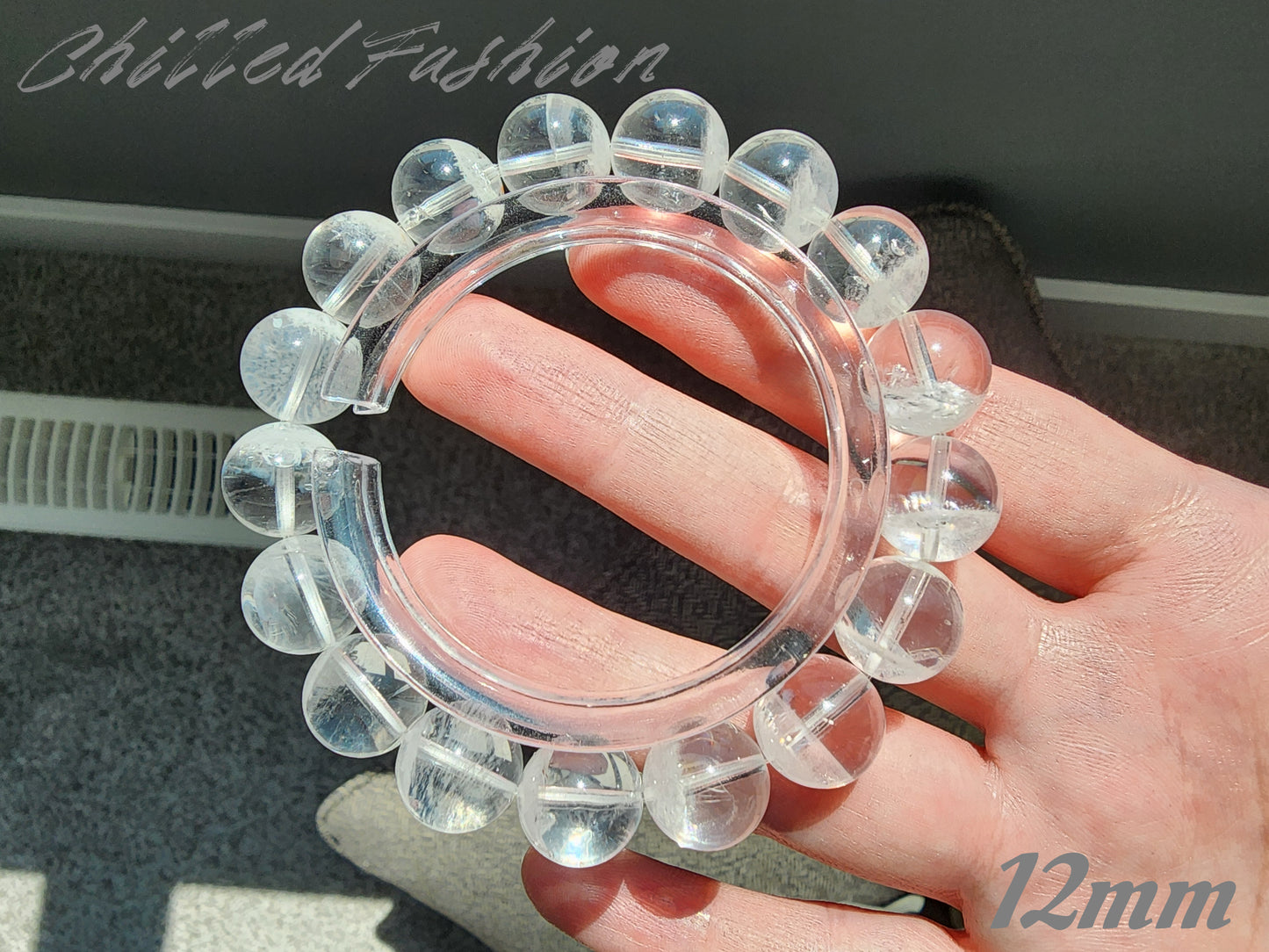 [Bracelet] Natural White Phantom Quartz Bracelet