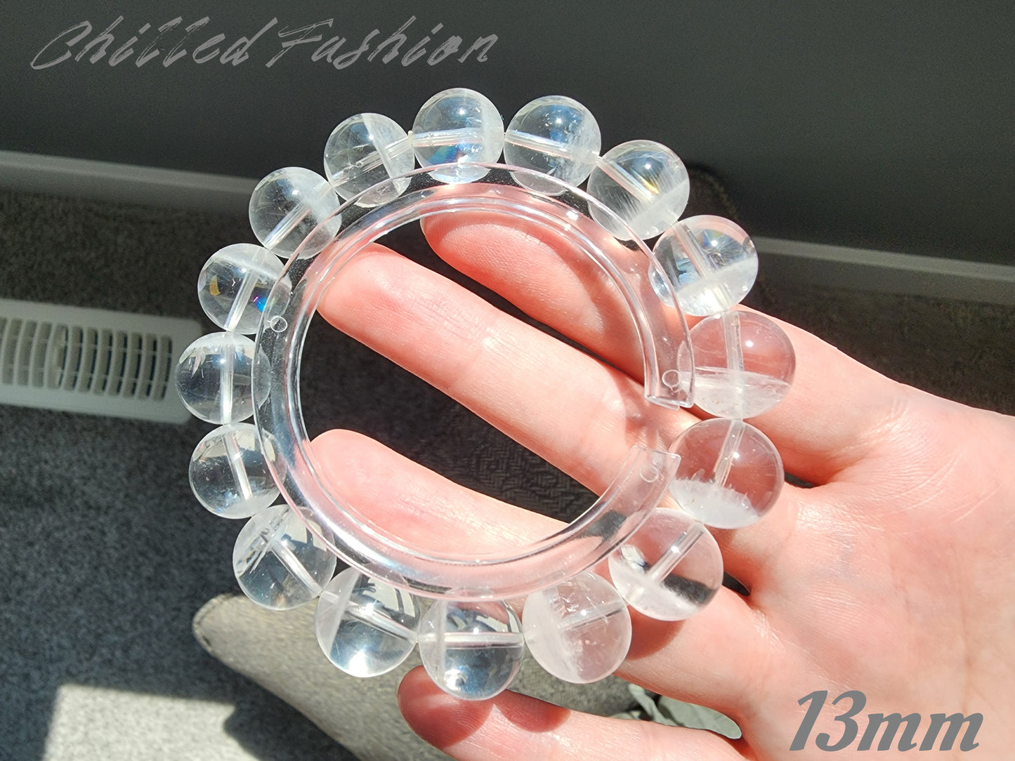 [Bracelet] Natural White Phantom Quartz Bracelet