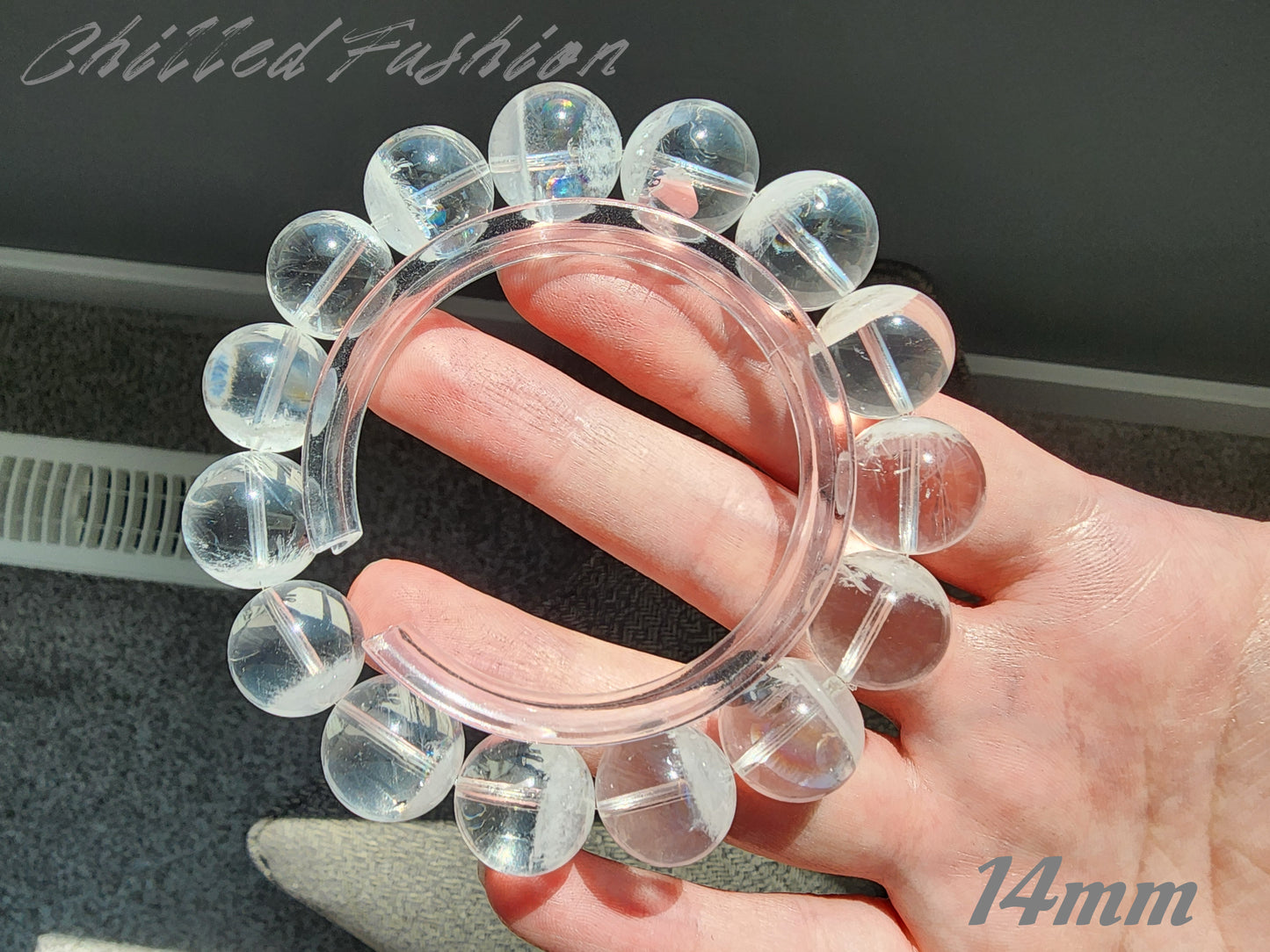 [Bracelet] Natural White Phantom Quartz Bracelet