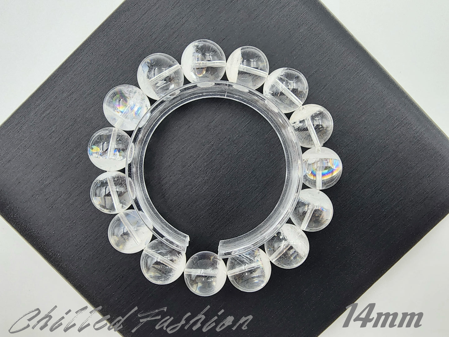 [Bracelet] Natural White Phantom Quartz Bracelet