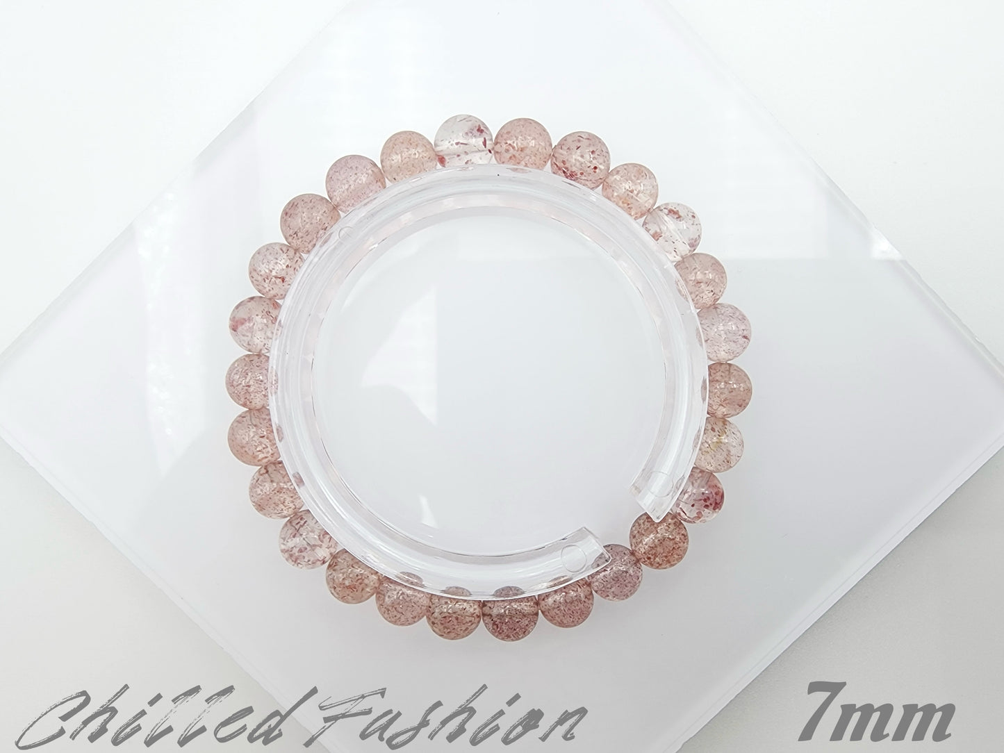 [Bracelet] Natural Strawberry Quartz Bracelet