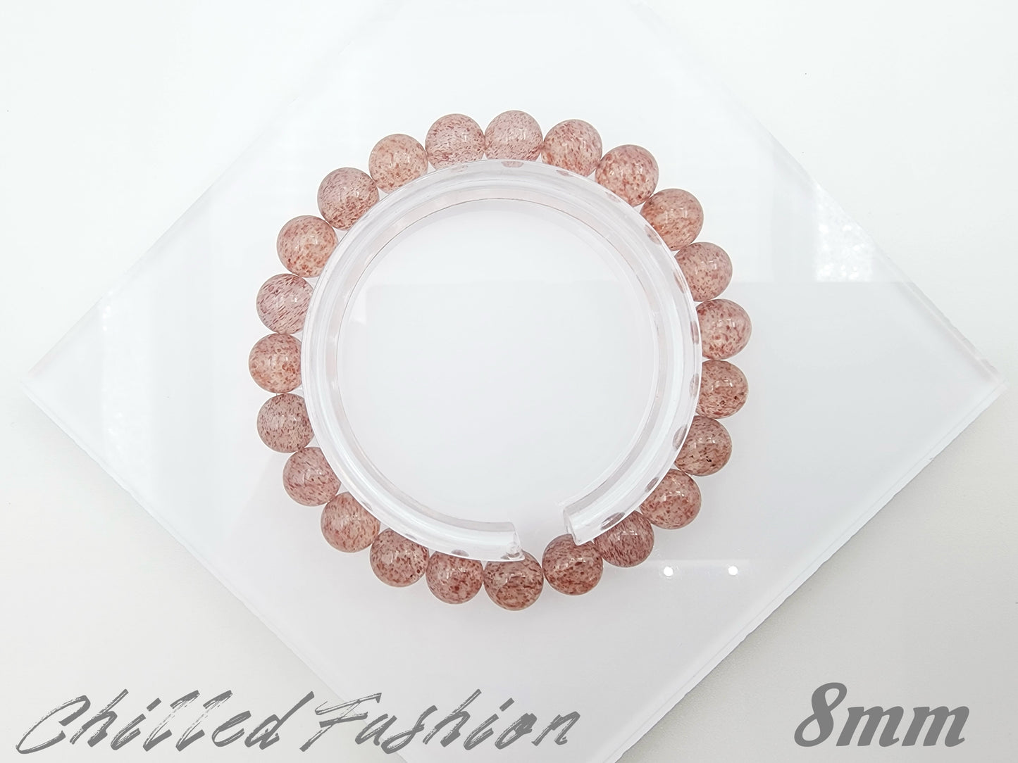 [Bracelet] Natural Strawberry Quartz Bracelet