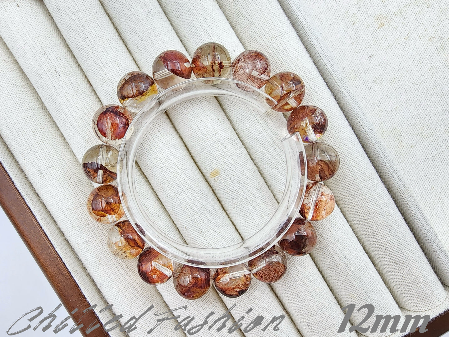 [Bracelet] Phantom Quartz Bracelet with Blooming Inclusions