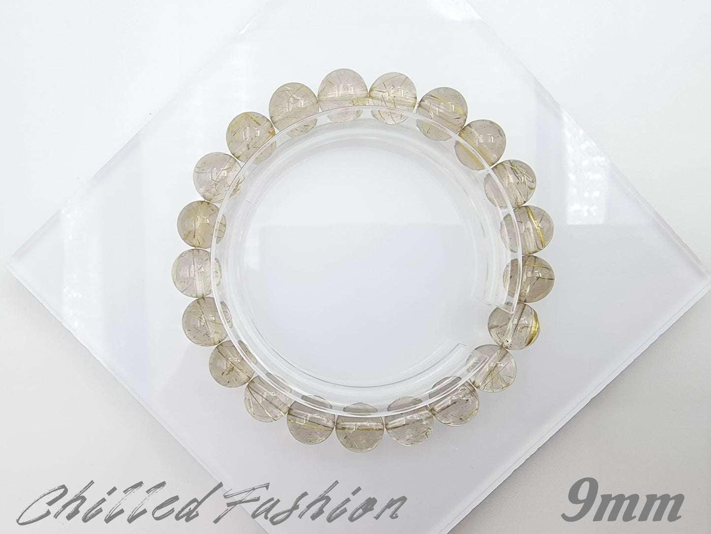 [Bracelet] Natural Golden Rutilated Quartz Bracelet