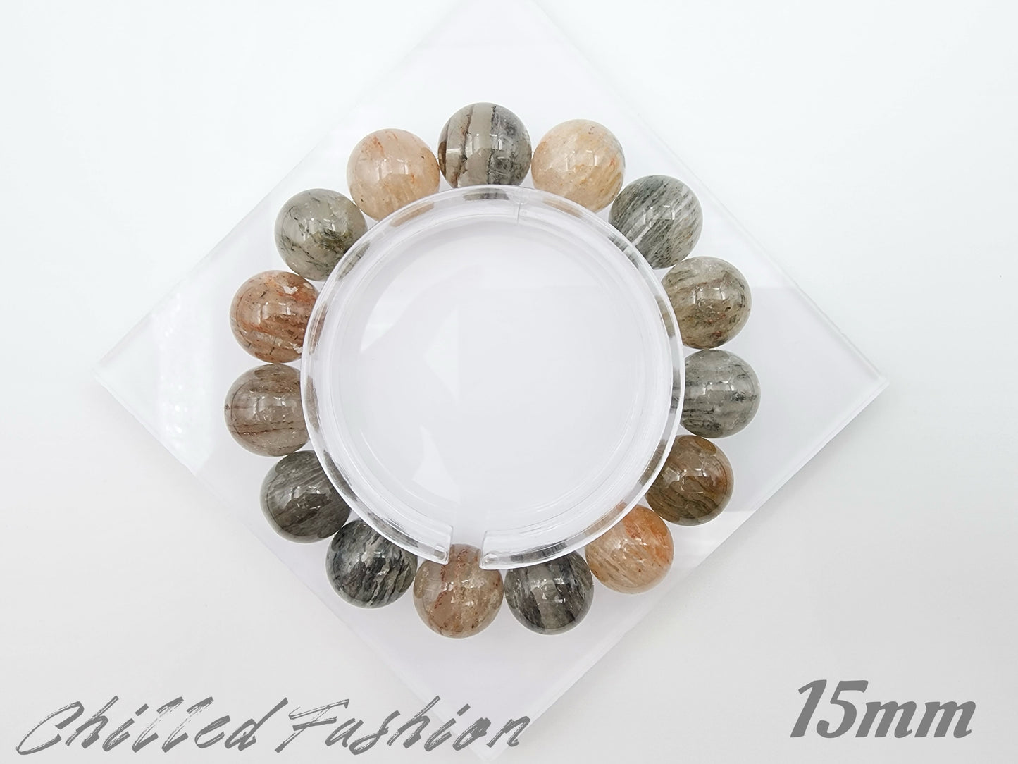 [Bracelet] Colorful Phantom Quartz Bracelet