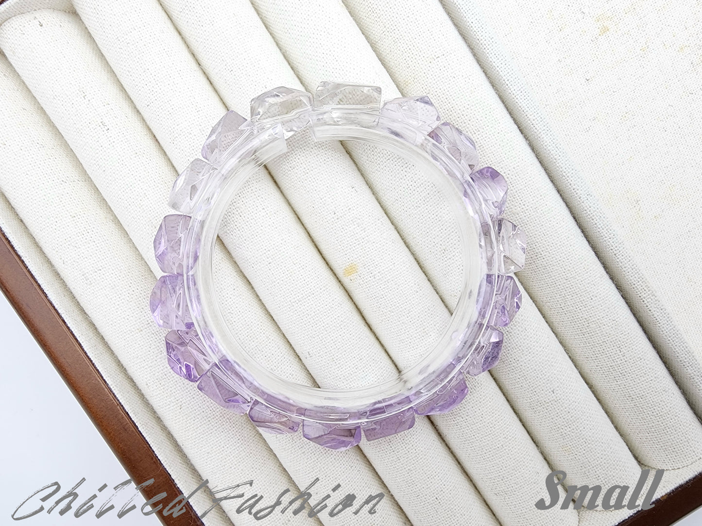 [Bracelet] Gradient Amethyst Nugget Bracelet