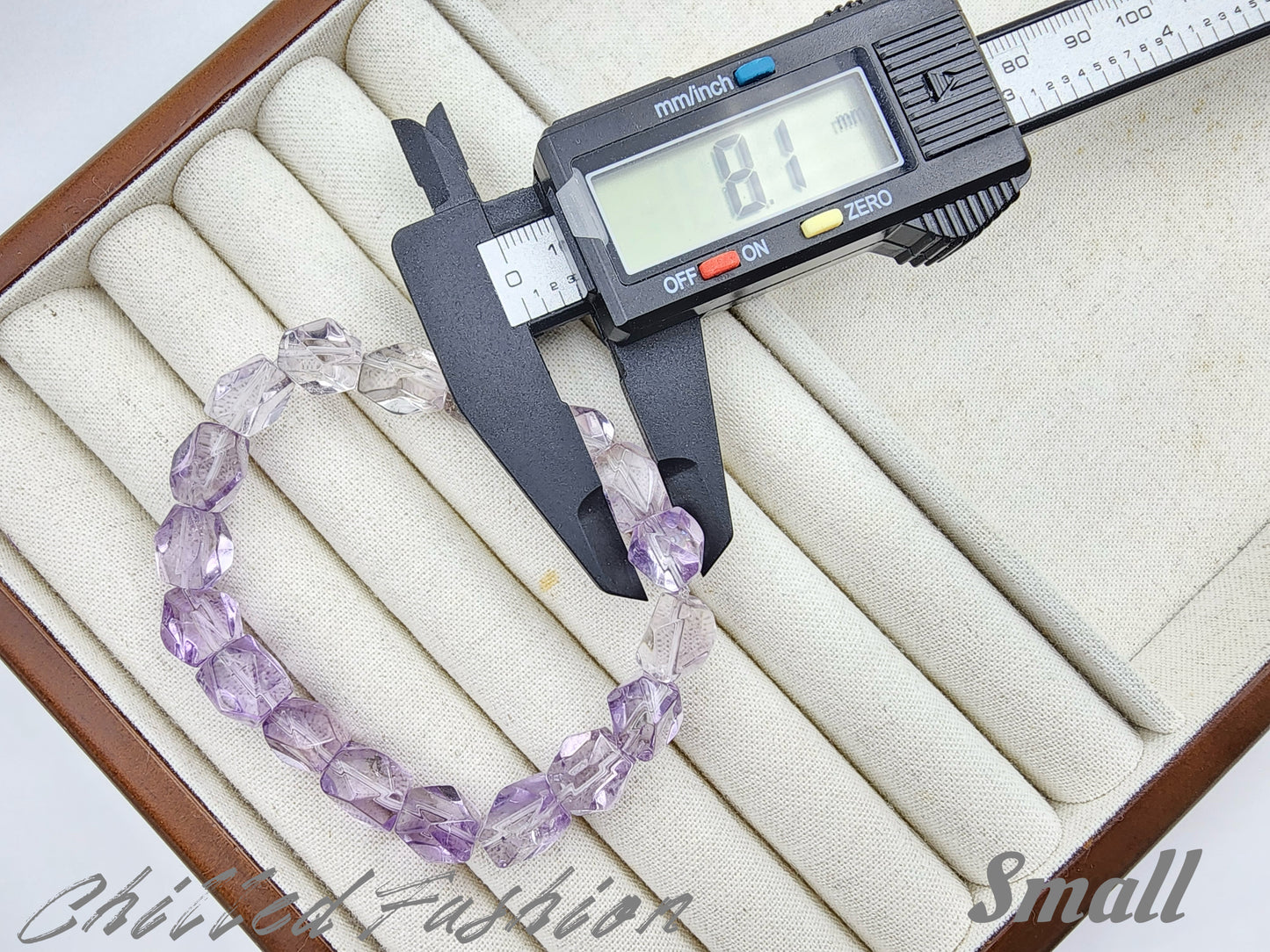 [Bracelet] Gradient Amethyst Nugget Bracelet