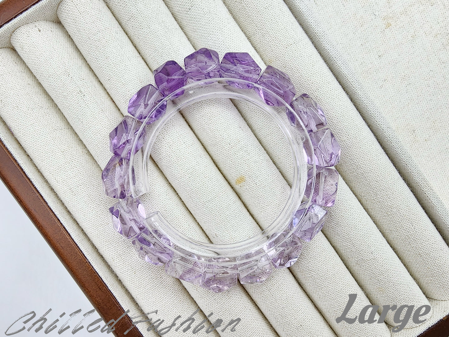[Bracelet] Gradient Amethyst Nugget Bracelet