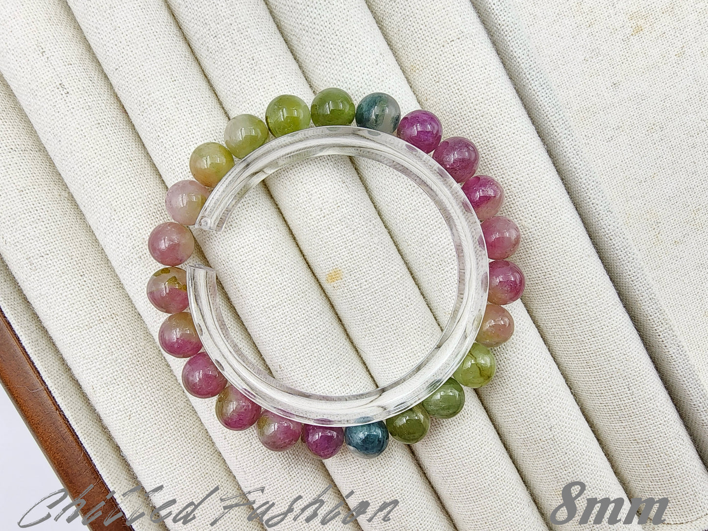 [Bracelet] Natural Watermelon Tourmaline Bracelet