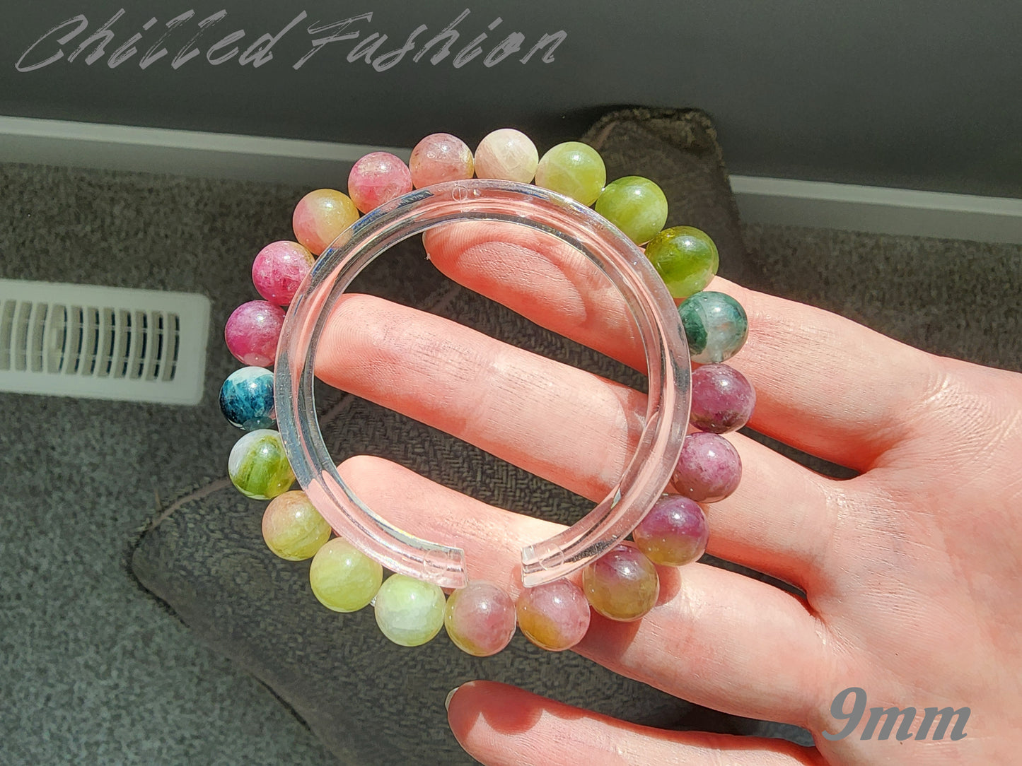 [Bracelet] Natural Watermelon Tourmaline Bracelet