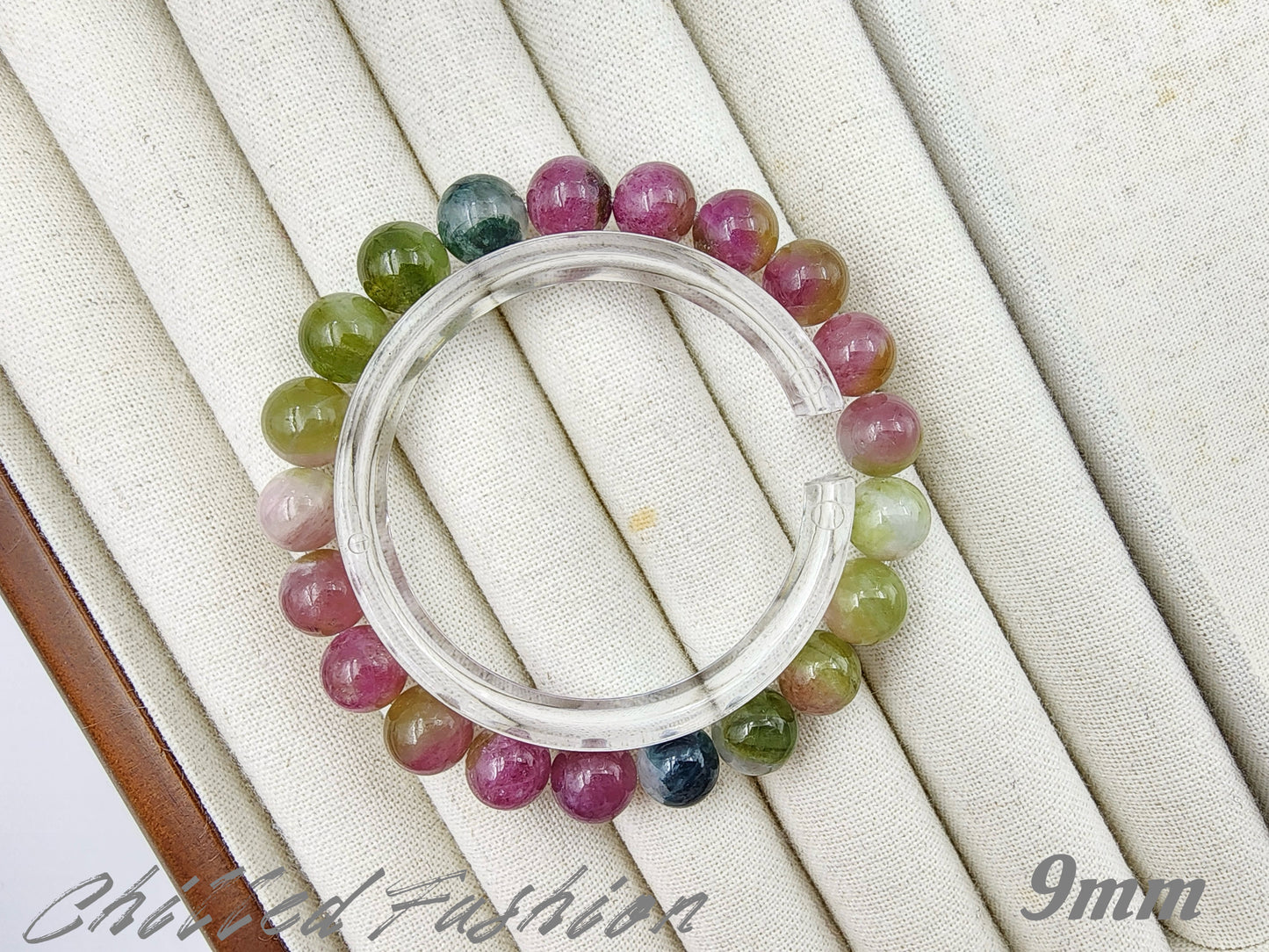 [Bracelet] Natural Watermelon Tourmaline Bracelet