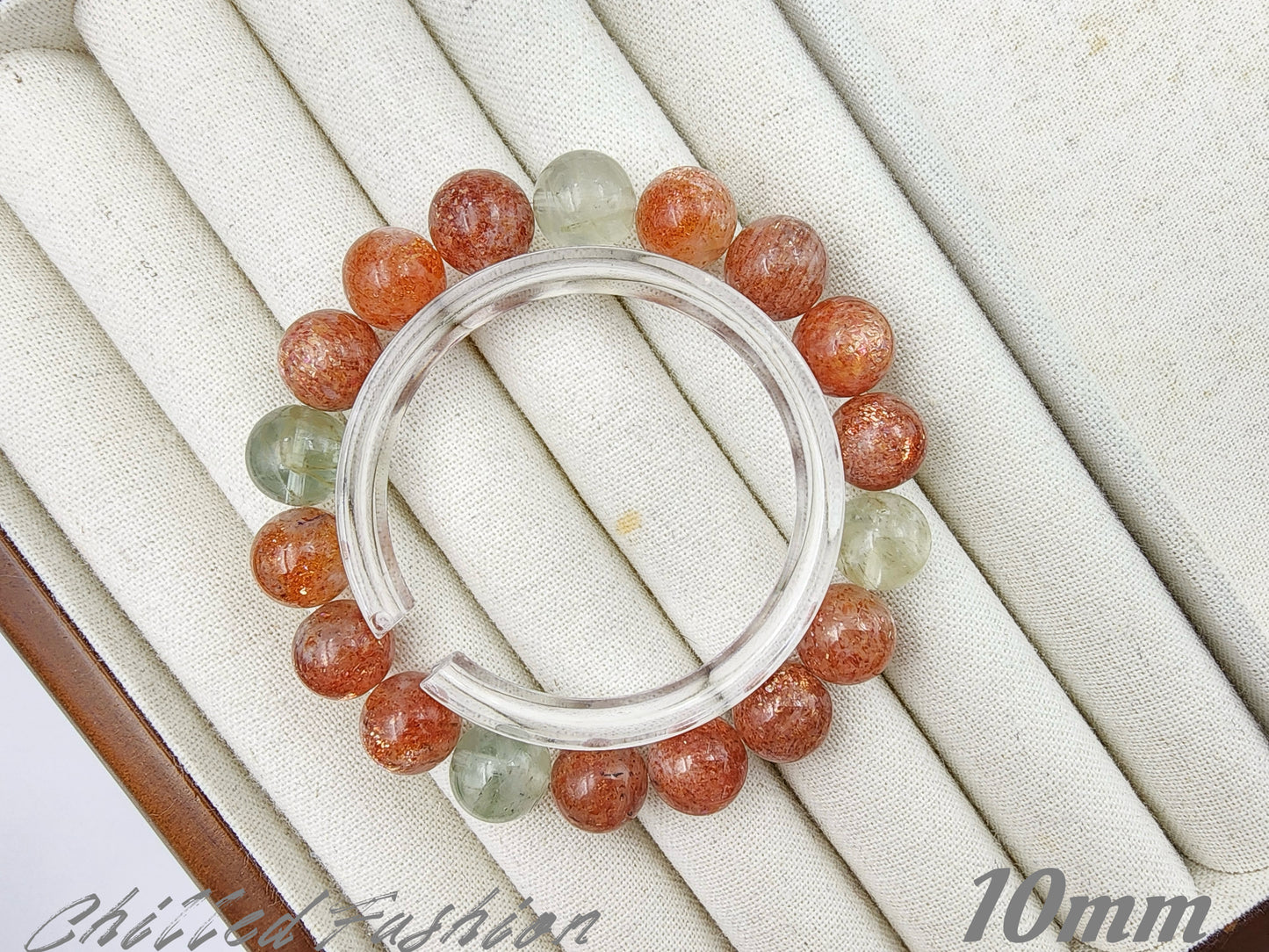 [Bracelet] Arusha Bracelet with Golden Sunstone and Green Beryl