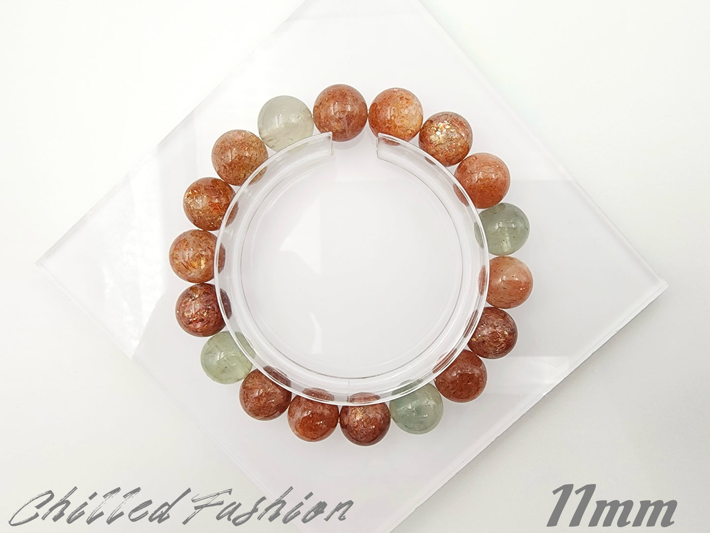 [Bracelet] Arusha Bracelet with Golden Sunstone and Green Beryl