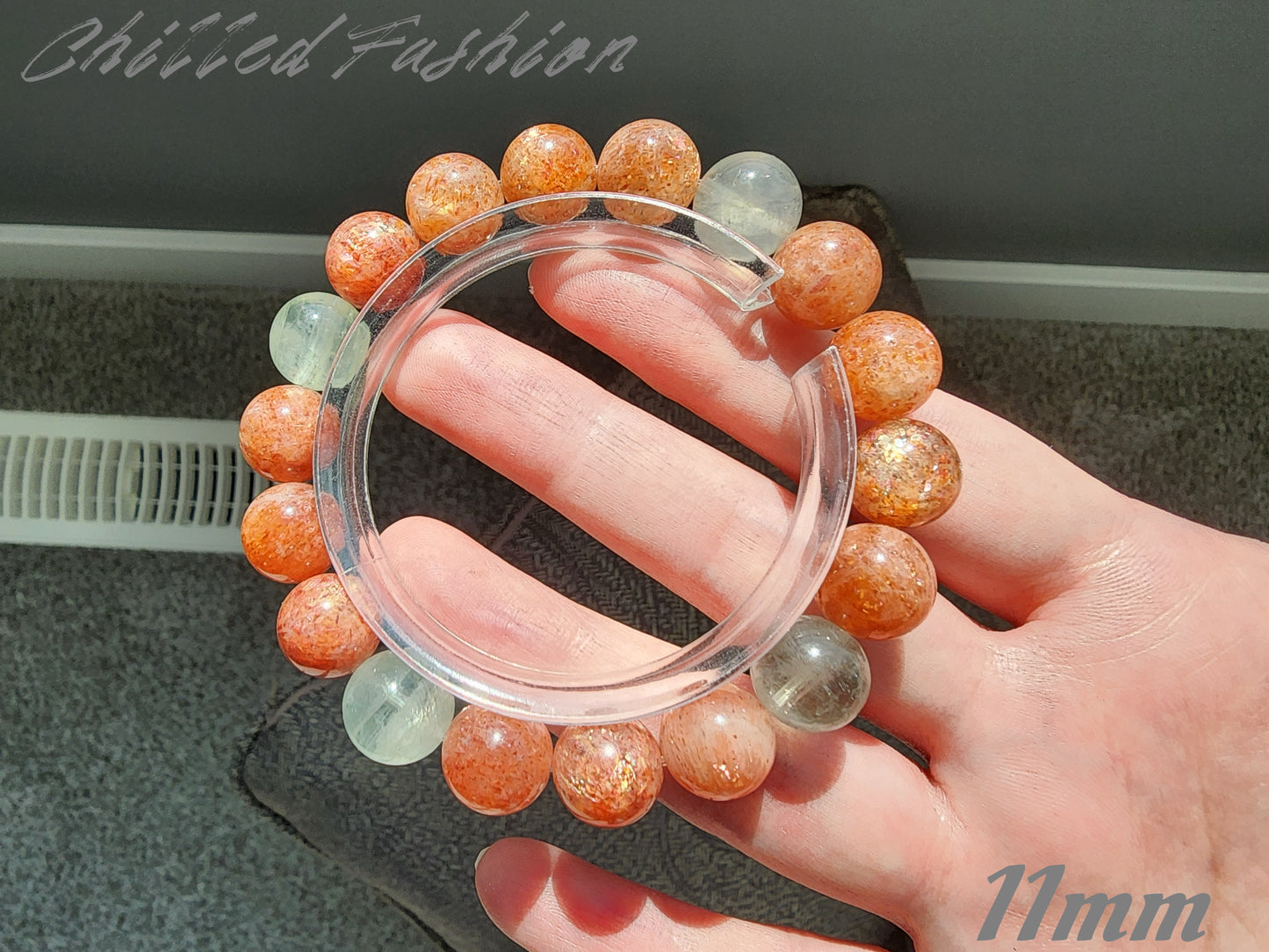 [Bracelet] Arusha Bracelet with Golden Sunstone and Green Beryl