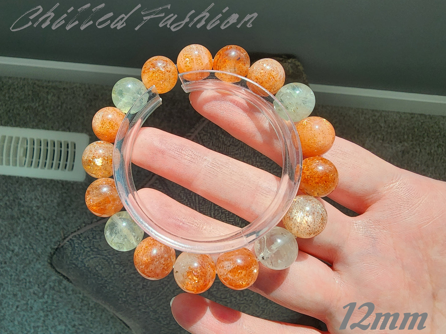 [Bracelet] Arusha Bracelet with Golden Sunstone and Green Beryl