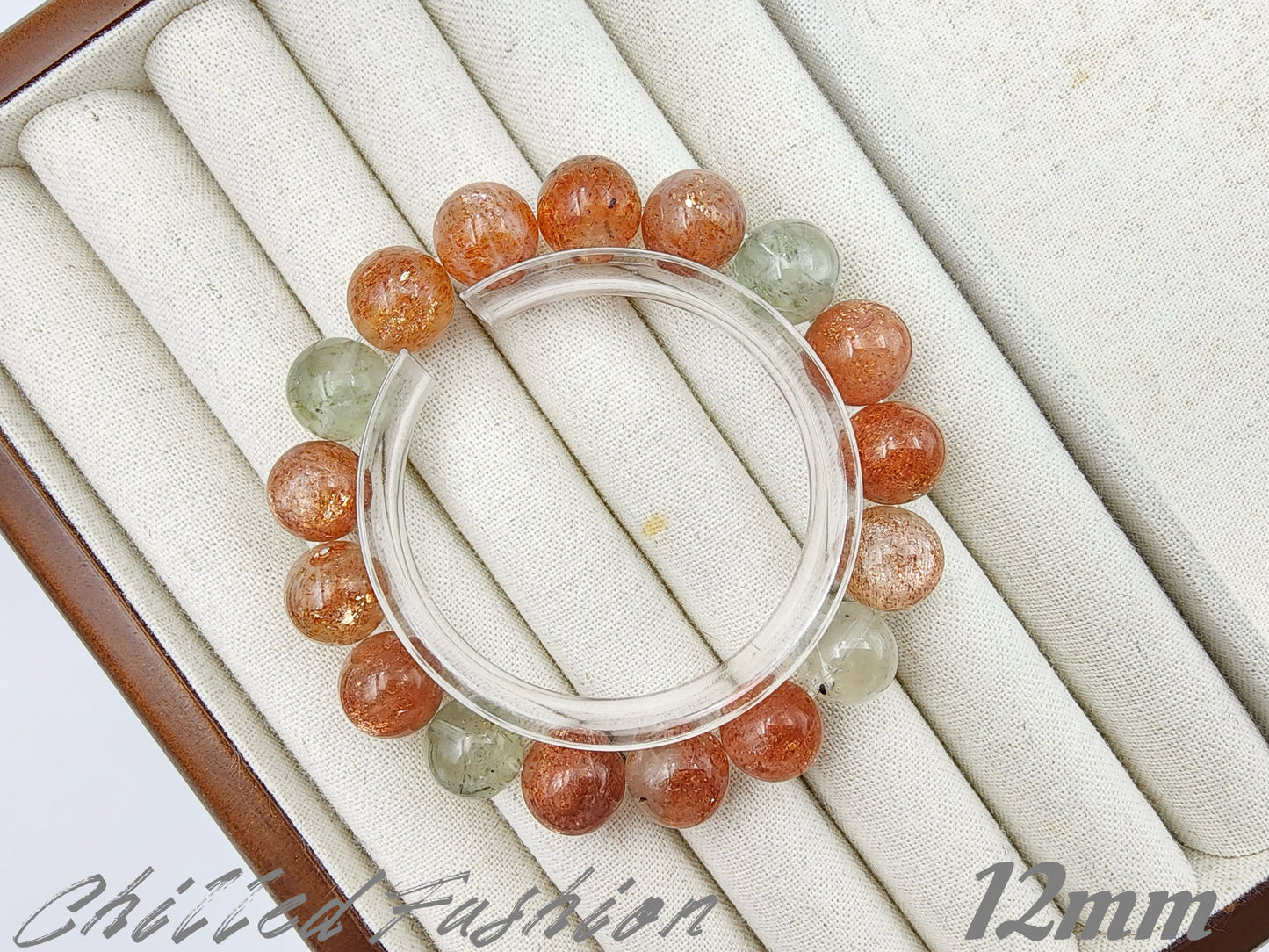 [Bracelet] Arusha Bracelet with Golden Sunstone and Green Beryl