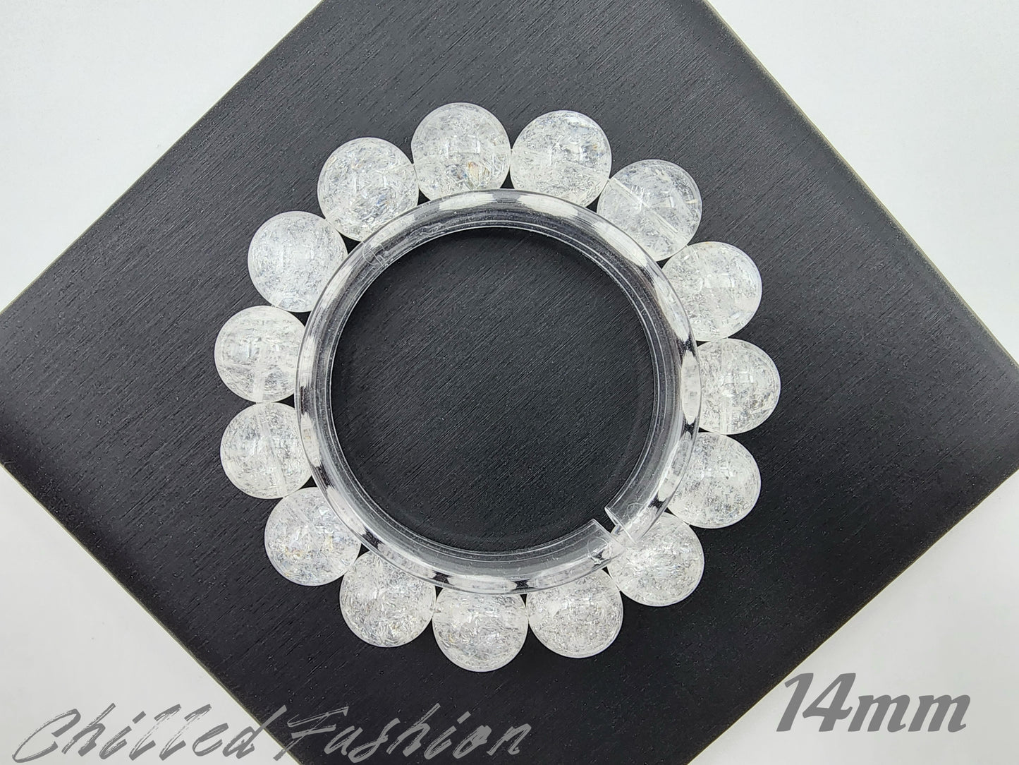 [Bracelet] Brazilian White Hematoid Quartz Bracelet