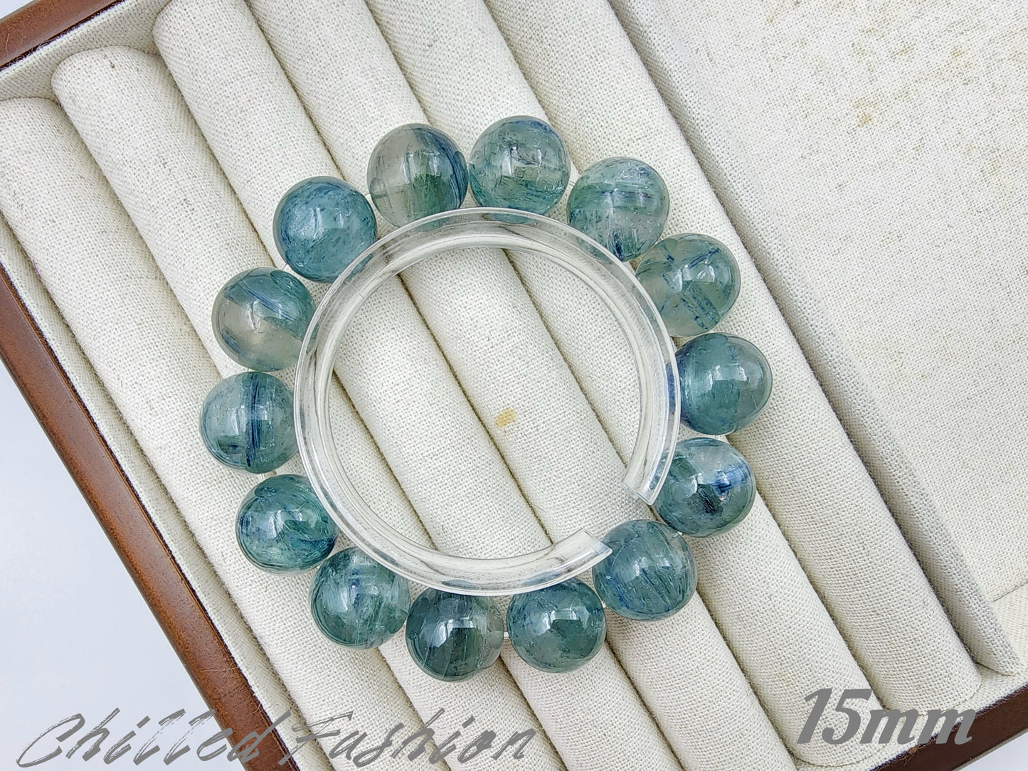 [Bracelet] Natural Green-Blue Kyanite Bracelet