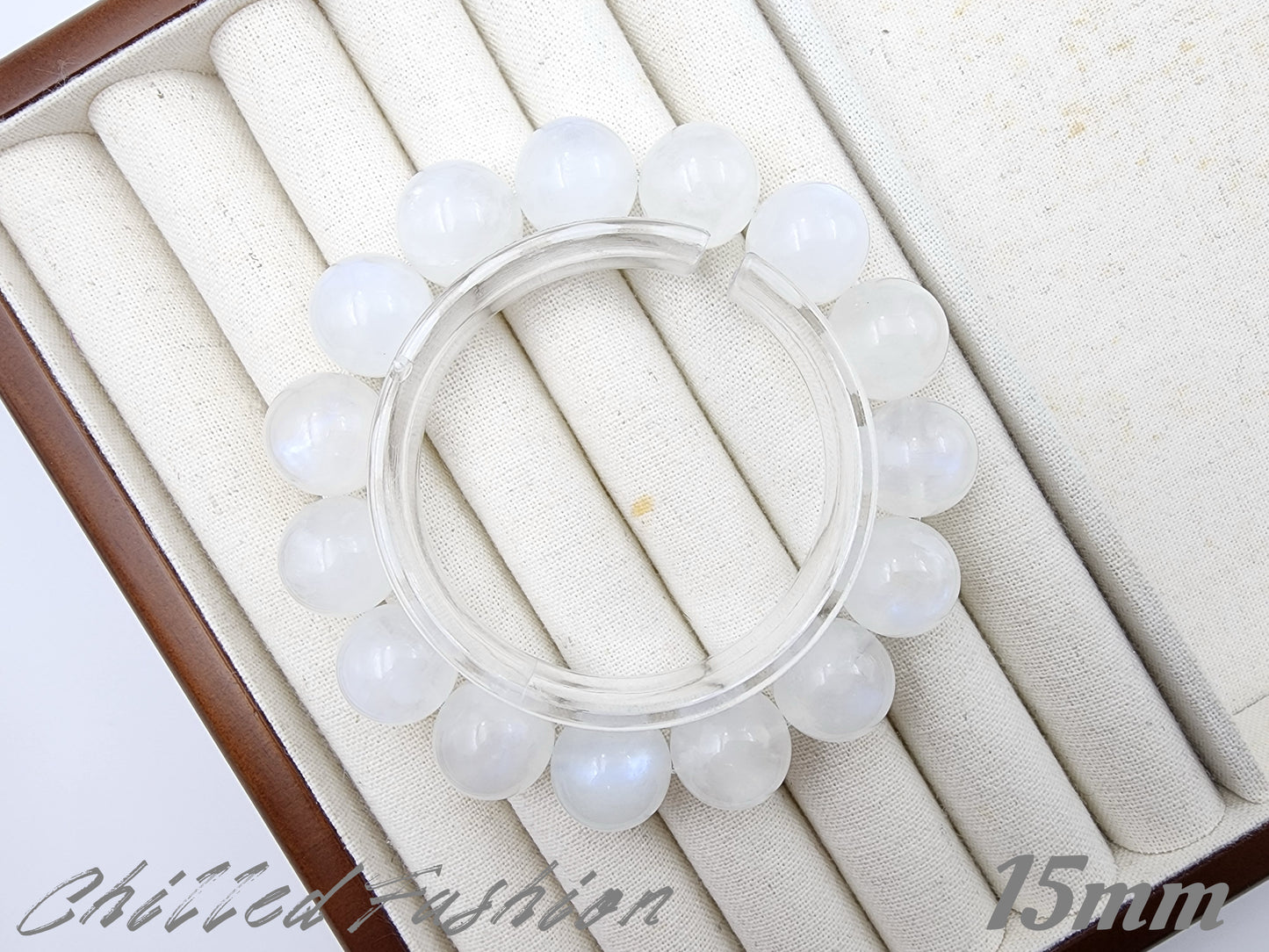 [Bracelet] Moonlit Night: Blue Sheen Moonstone 蓝月光 Bracelet