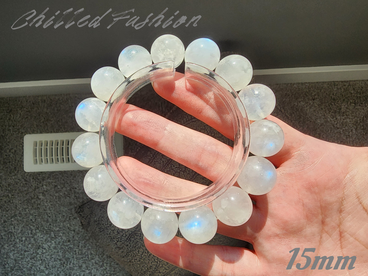 [Bracelet] Moonlit Night: Blue Sheen Moonstone 蓝月光 Bracelet