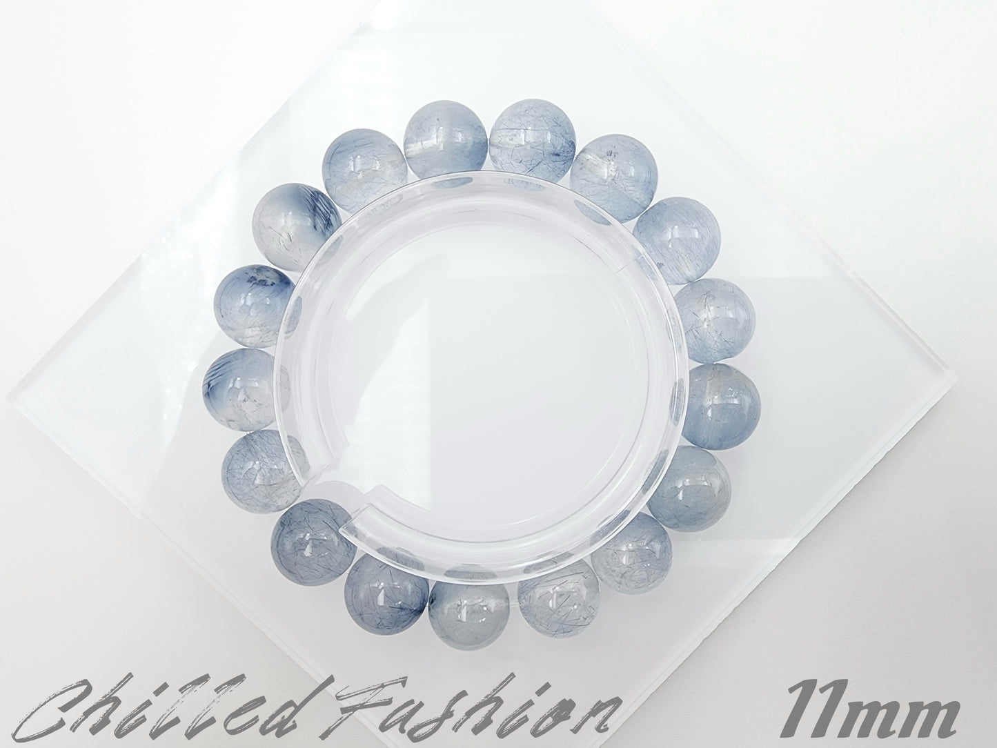 [Bracelet] Blue Rabbit Hair Quartz Bracelet