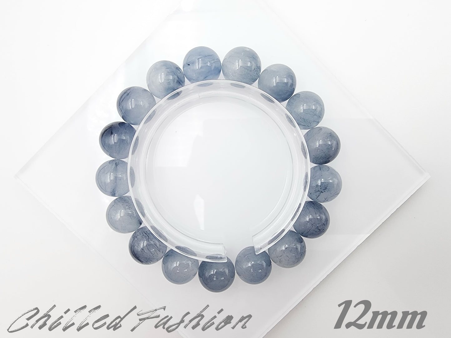 [Bracelet] Blue Rabbit Hair Quartz Bracelet