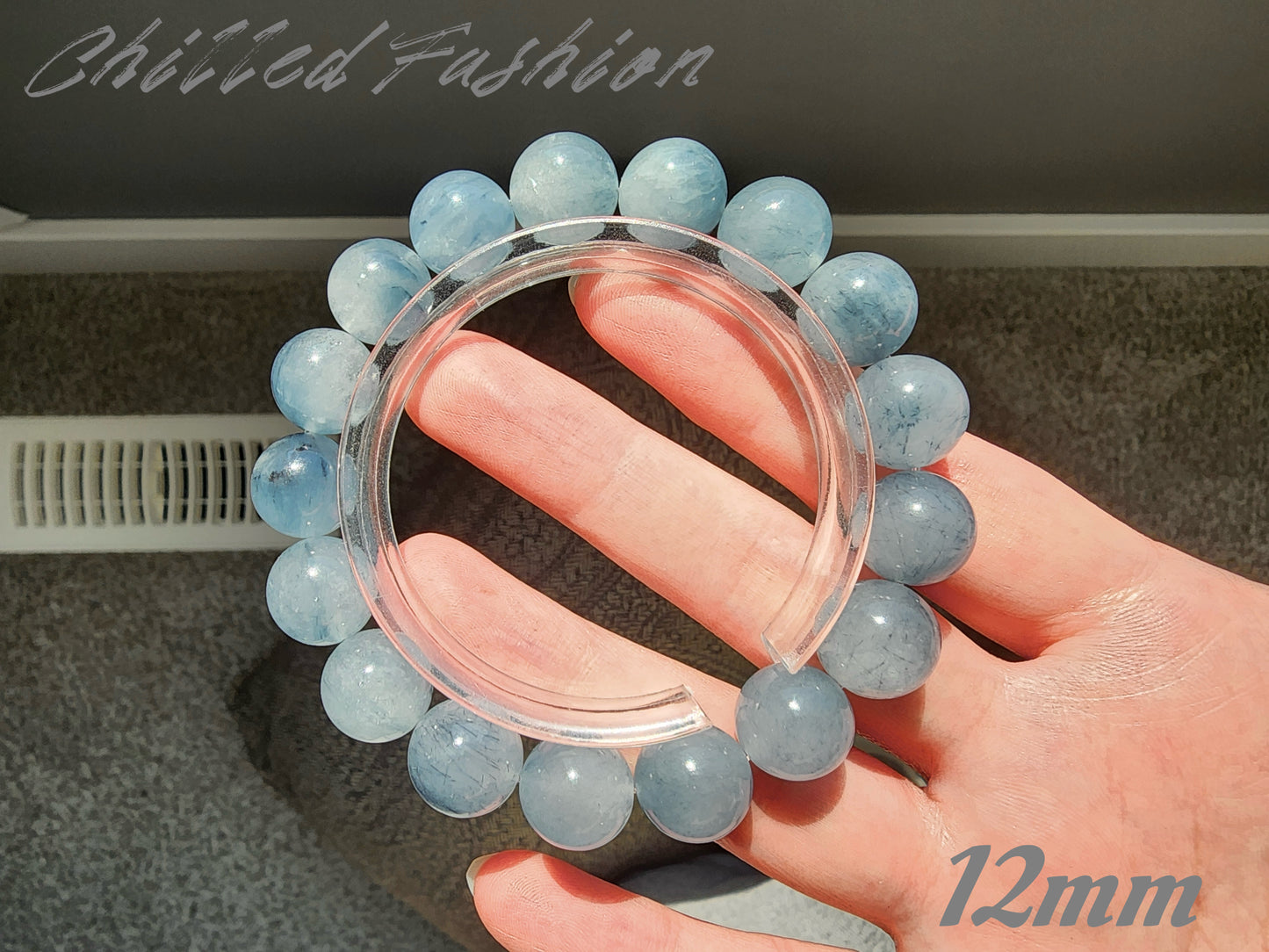 [Bracelet] Blue Rabbit Hair Quartz Bracelet