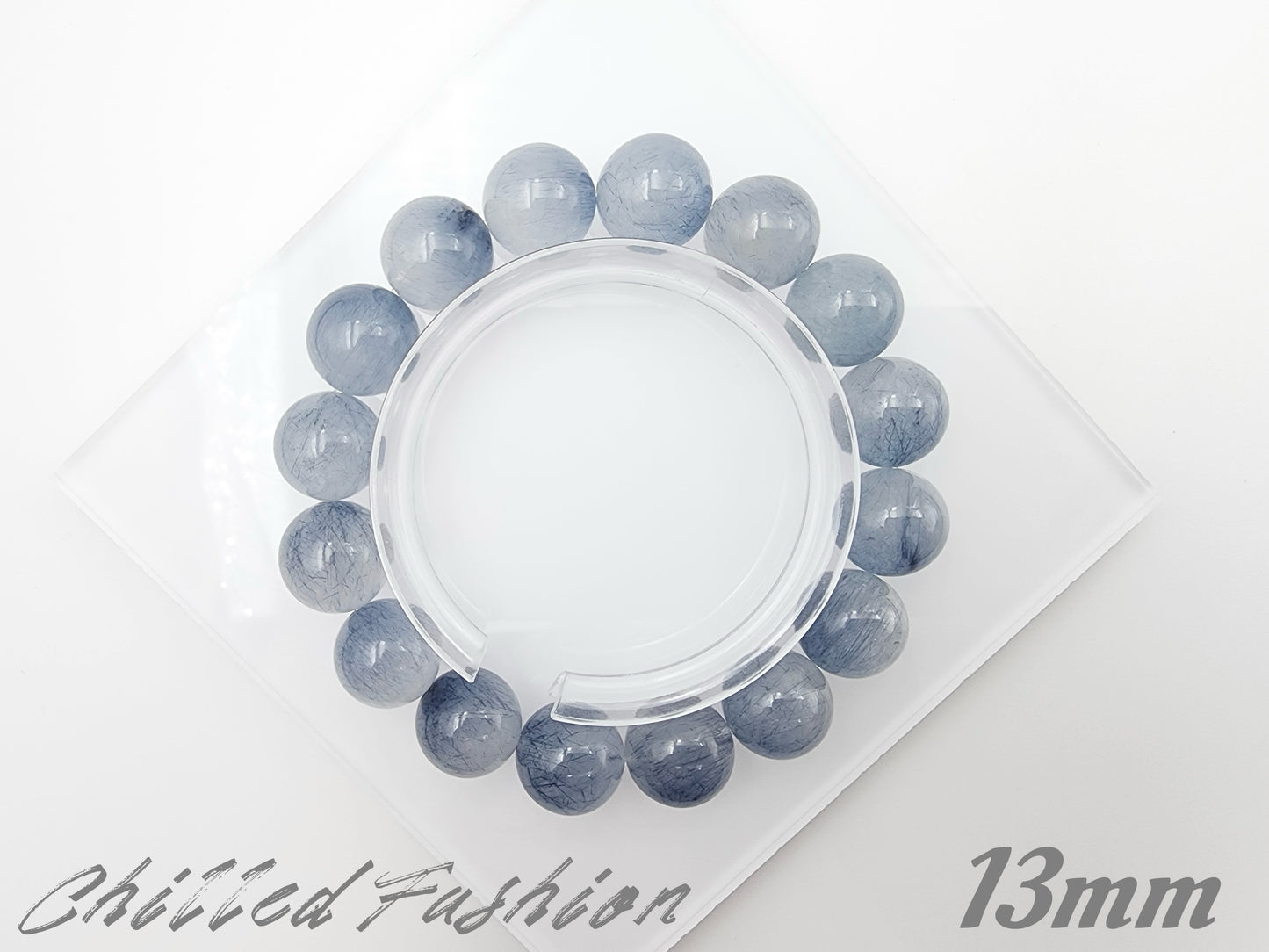 [Bracelet] Blue Rabbit Hair Quartz Bracelet