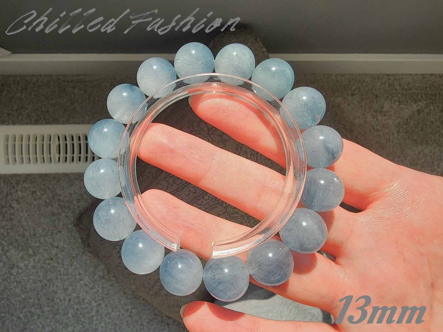[Bracelet] Blue Rabbit Hair Quartz Bracelet