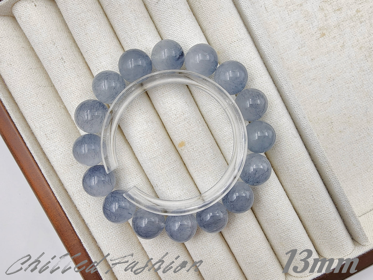 [Bracelet] Blue Rabbit Hair Quartz Bracelet