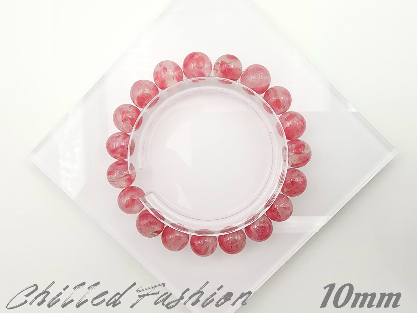 [Bracelet] Sakura Rhodonite 樱花雨蔷薇辉 Crystal Bracelet - Natural Gemstone Jewelry