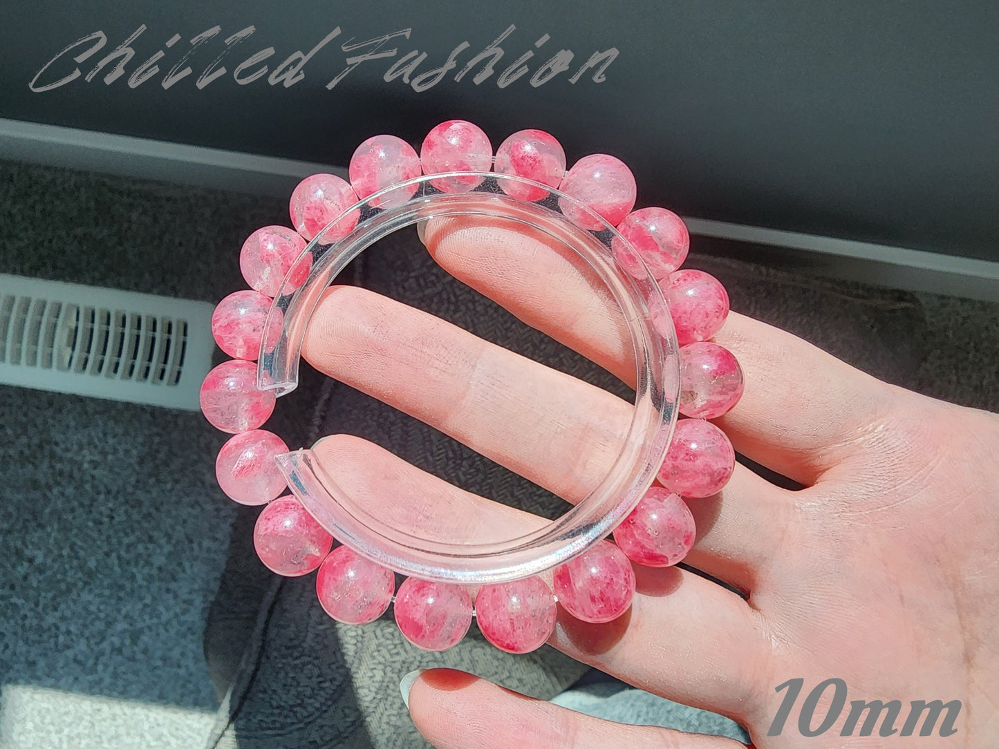 [Bracelet] Sakura Rhodonite 樱花雨蔷薇辉 Crystal Bracelet - Natural Gemstone Jewelry
