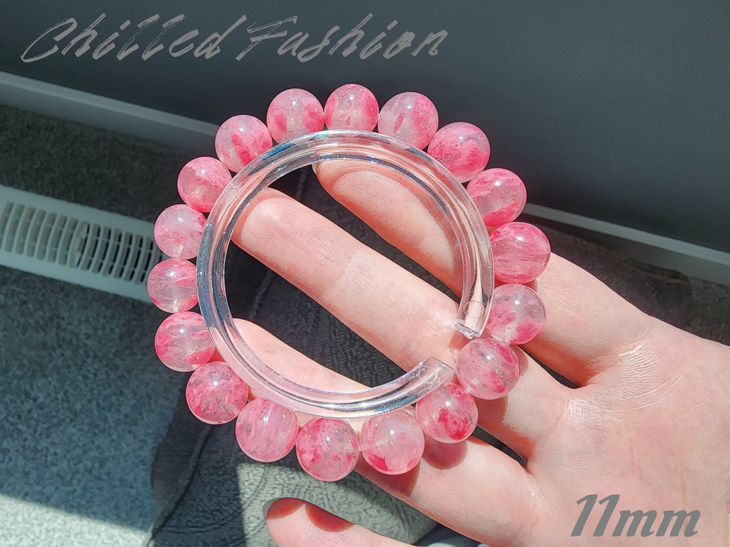 [Bracelet] Sakura Rhodonite 樱花雨蔷薇辉 Crystal Bracelet - Natural Gemstone Jewelry