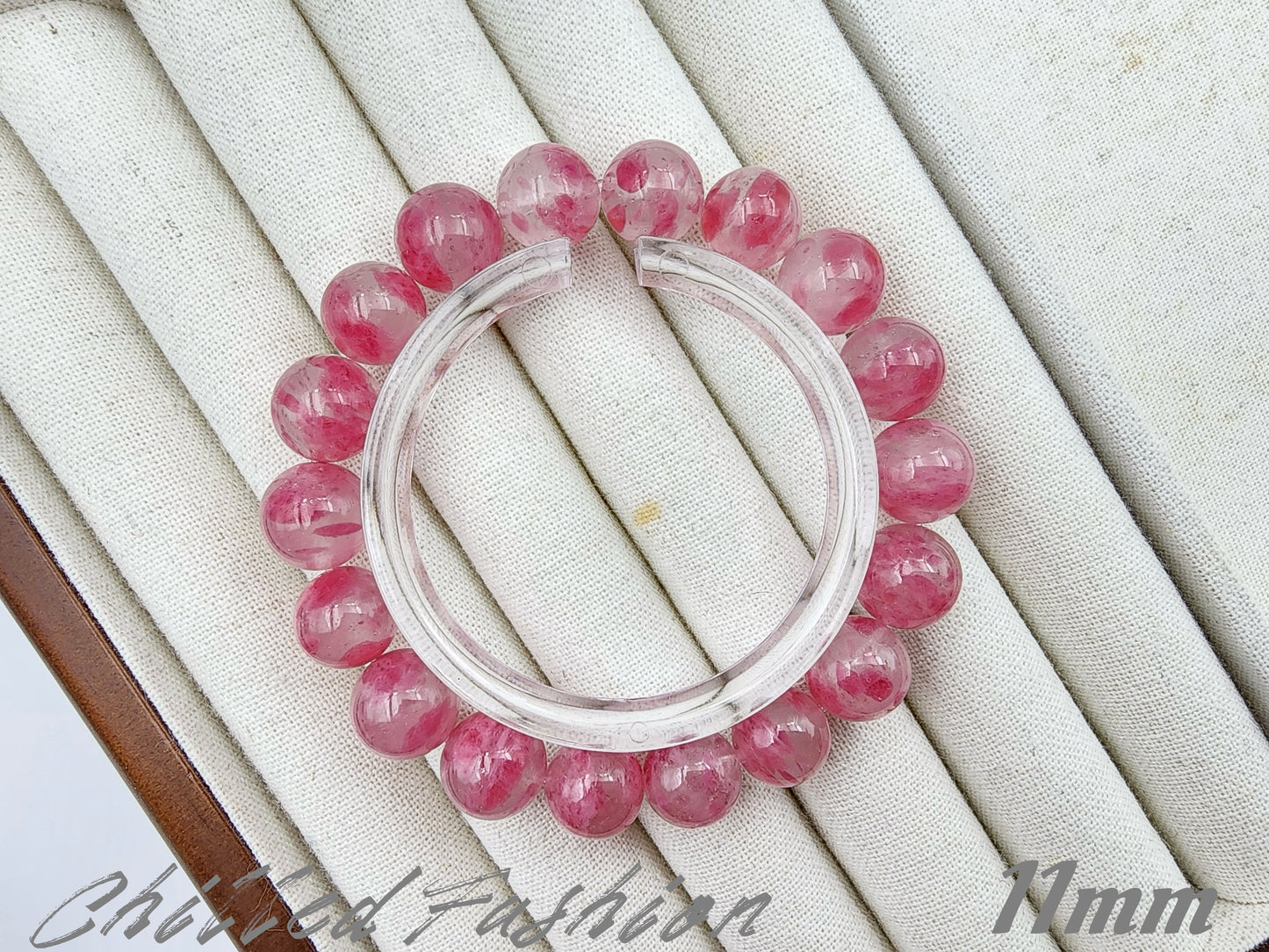 [Bracelet] Sakura Rhodonite 樱花雨蔷薇辉 Crystal Bracelet - Natural Gemstone Jewelry