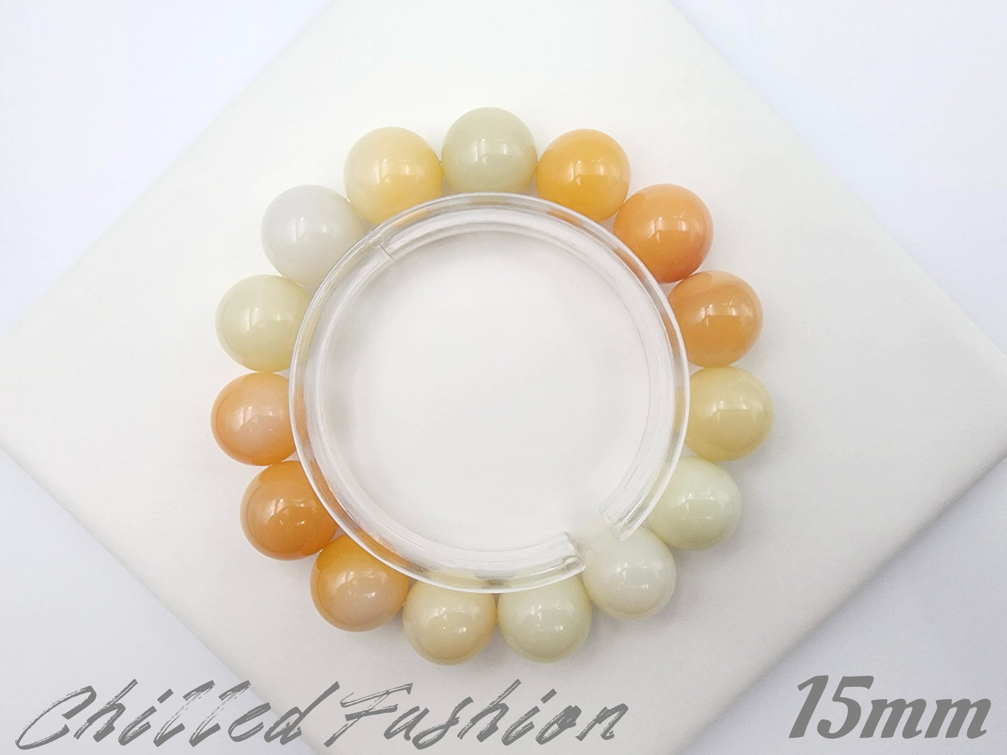 [Bracelet] Burmese Yellow Jade 缅黄 Bracelet - Natural Stone Jewelry