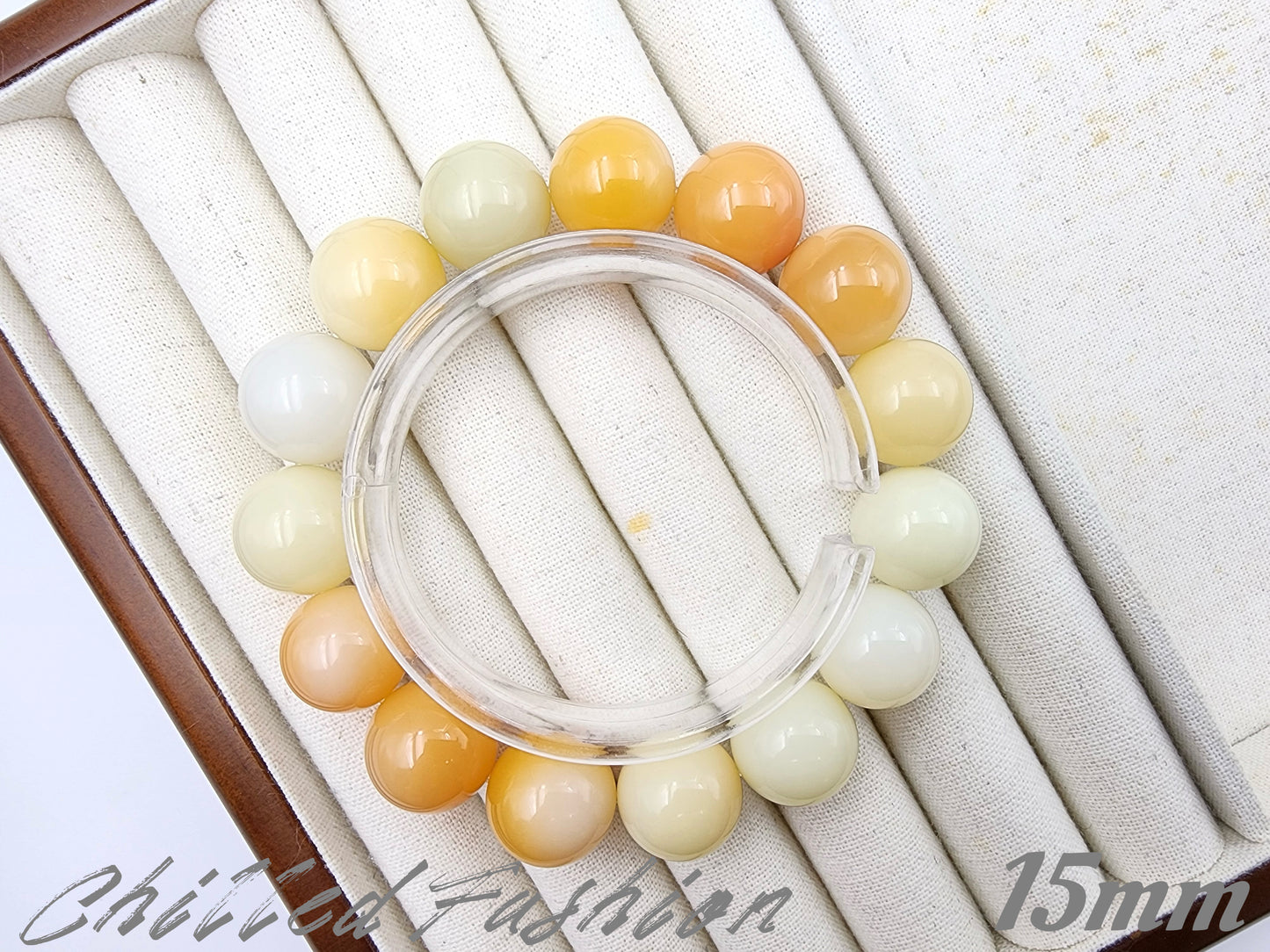 [Bracelet] Burmese Yellow Jade 缅黄 Bracelet - Natural Stone Jewelry