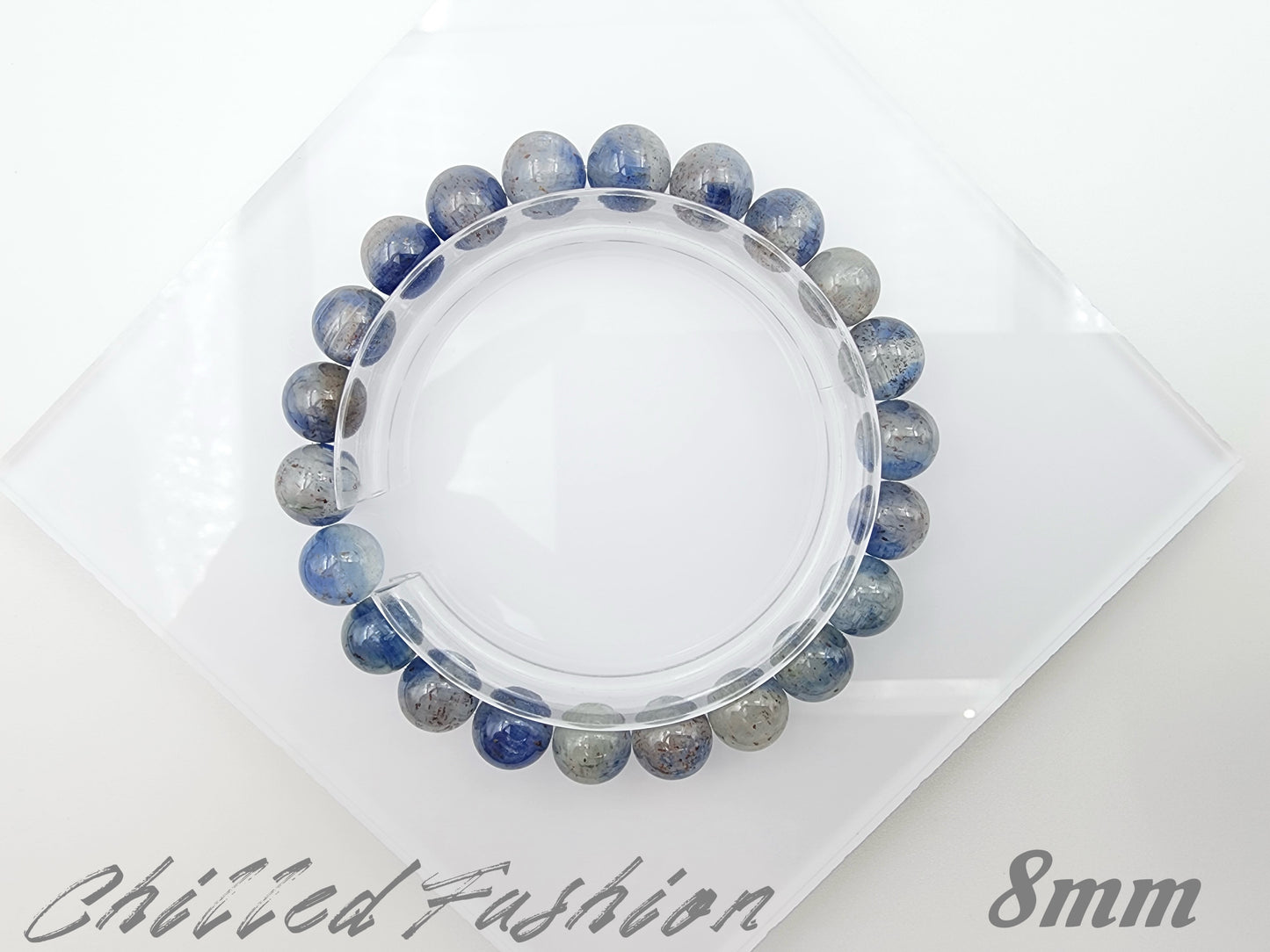 [Bracelet] Kyanite Bracelet with Shimmery Golden Sunstone