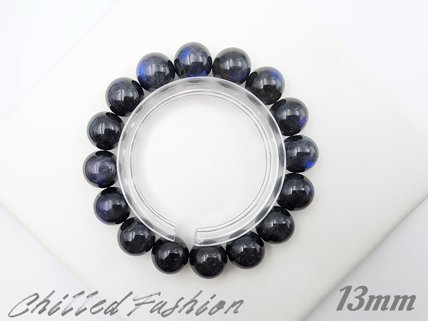 [Bracelet] Blue Sheen Cat’s Eye Labradorite Bracelet