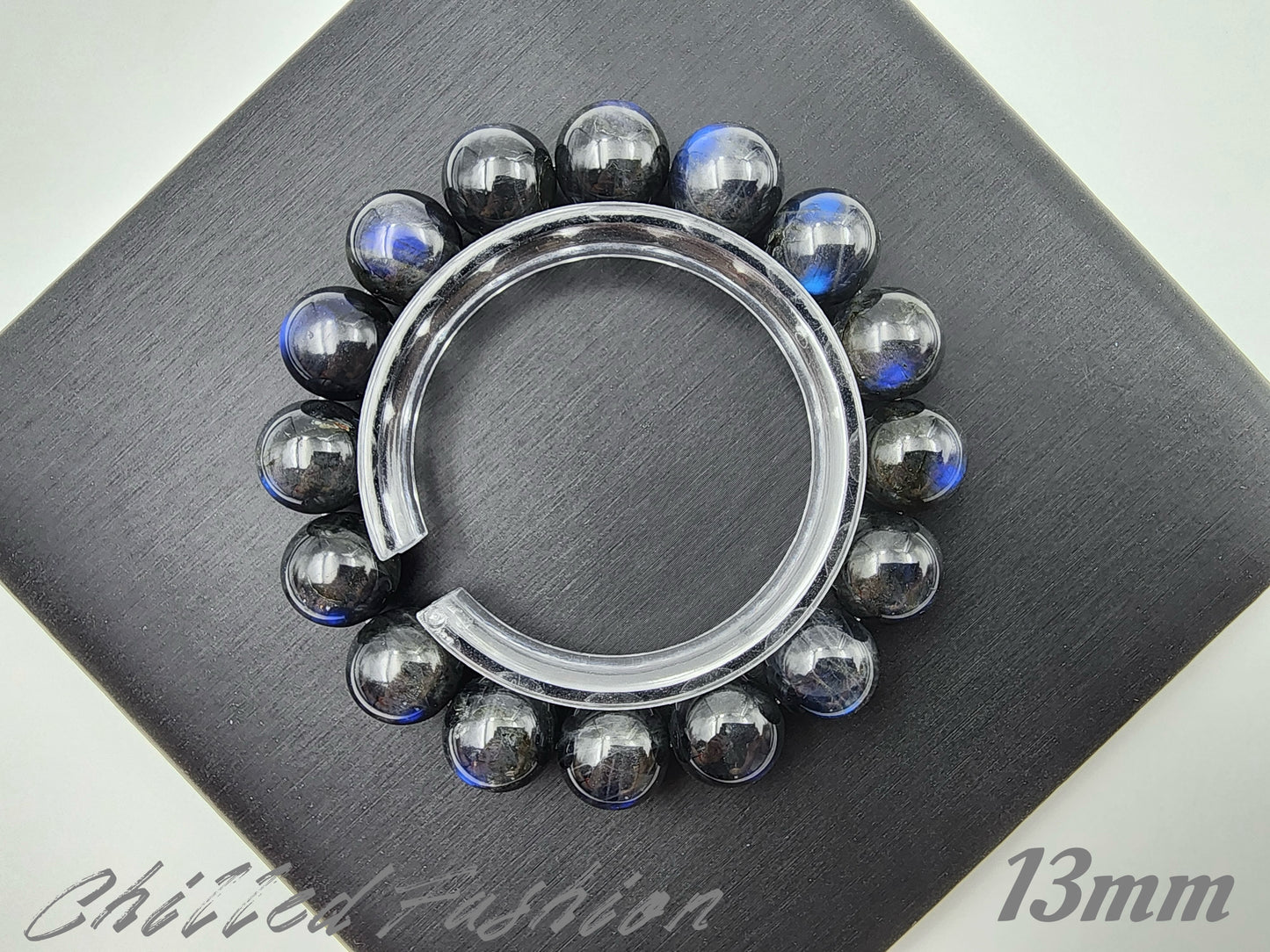 [Bracelet] Blue Sheen Cat’s Eye Labradorite Bracelet