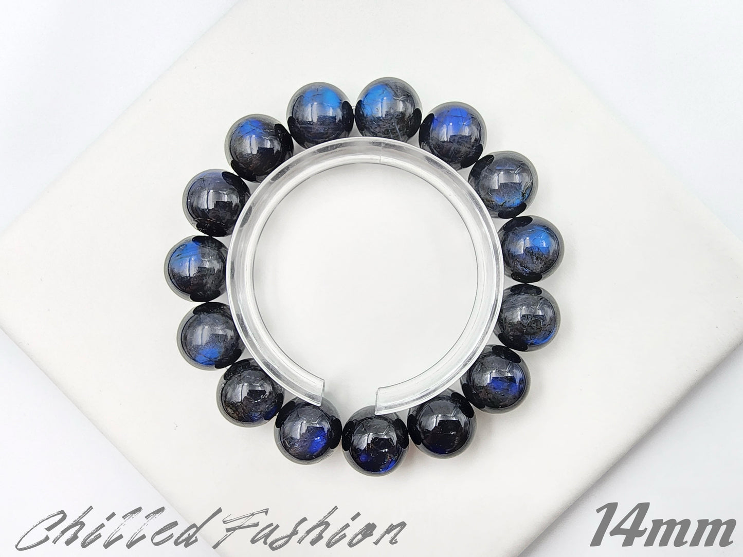 [Bracelet] Blue Sheen Cat’s Eye Labradorite Bracelet