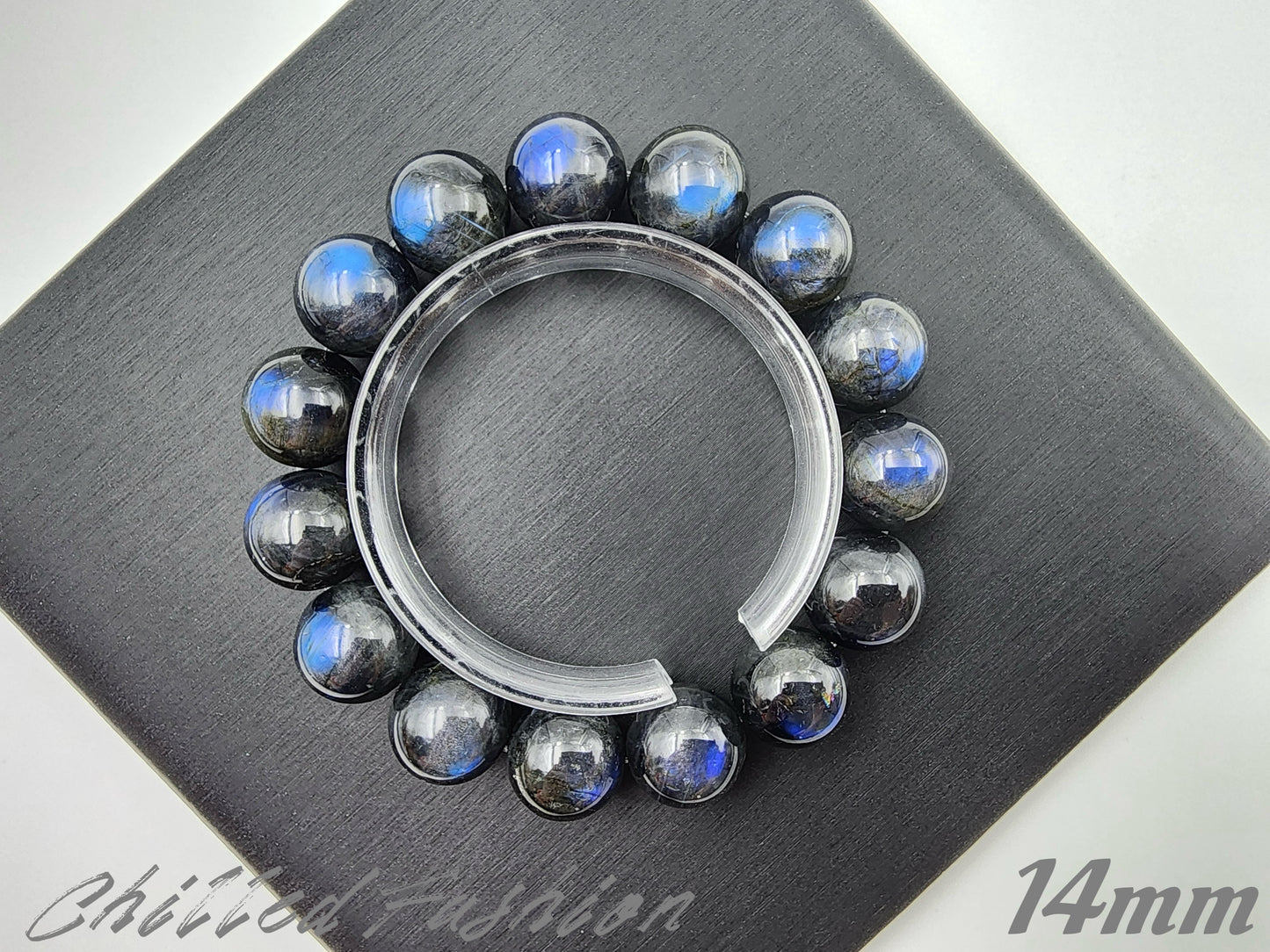 [Bracelet] Blue Sheen Cat’s Eye Labradorite Bracelet