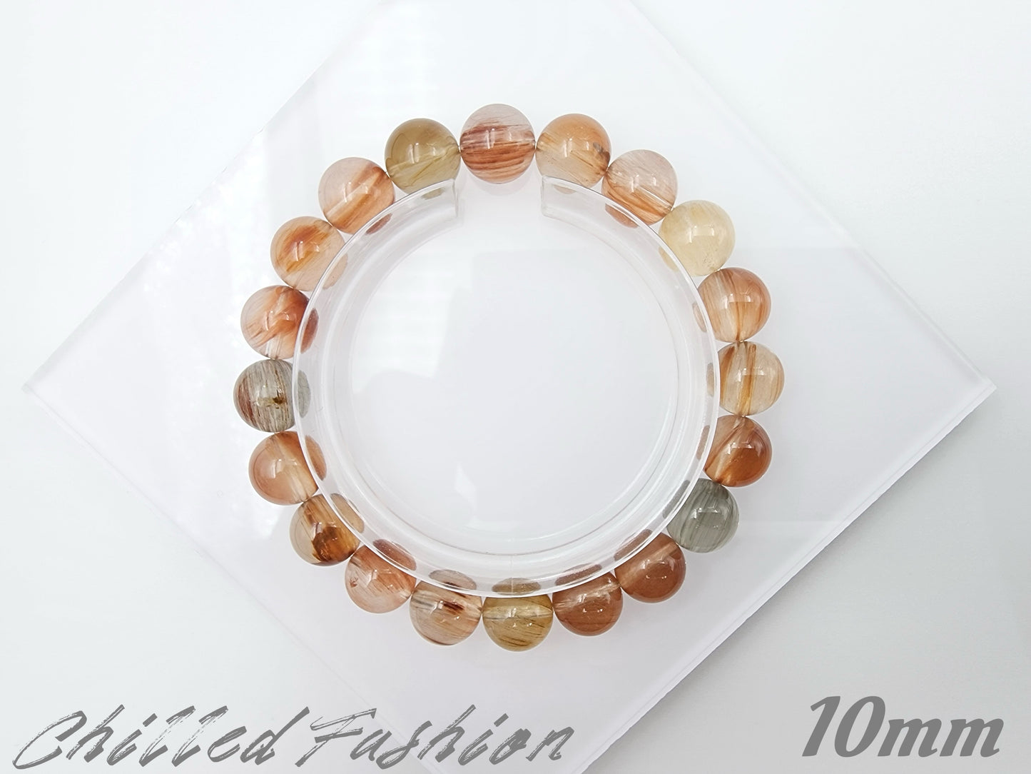 [Bracelet] Multicolor Rabbit Hair Quartz Bracelet